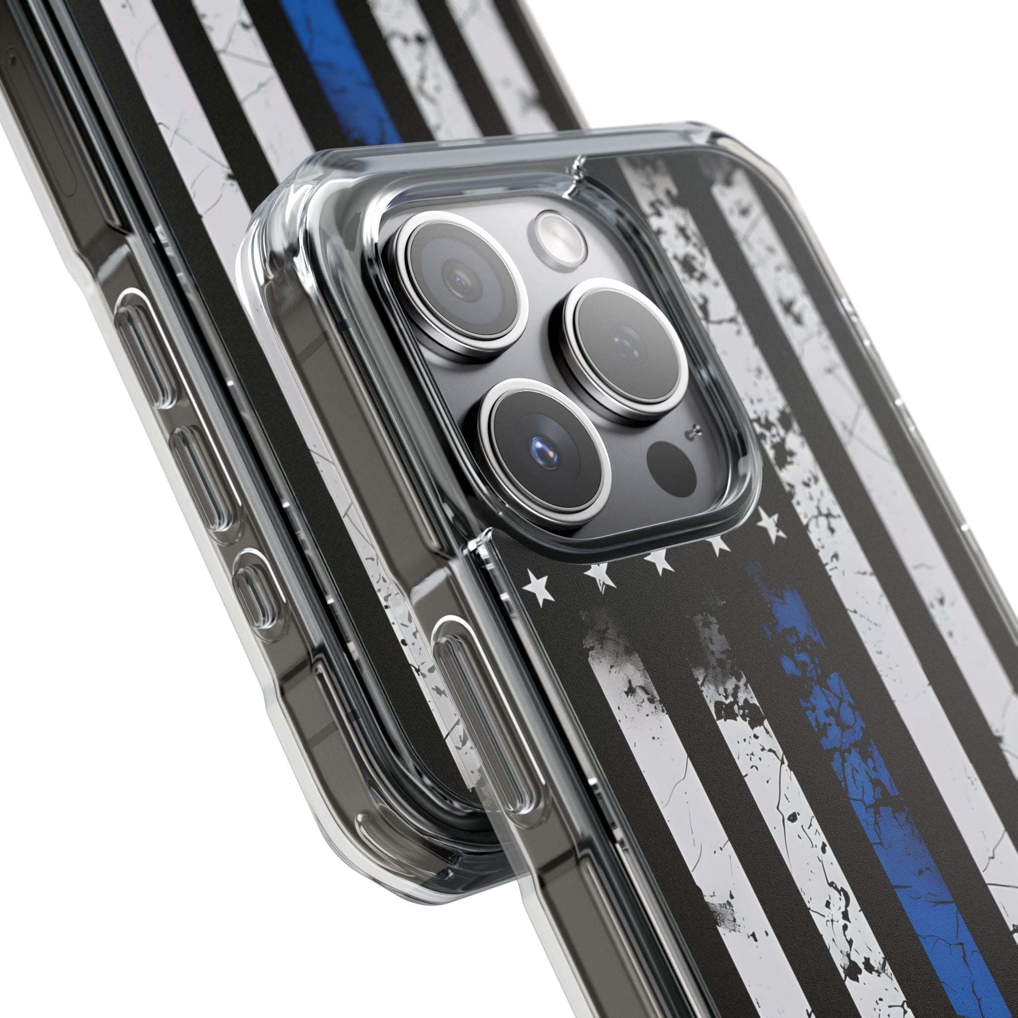 Gritty Cobalt Flag · Impact Phone Case for iPhone · Magsafe