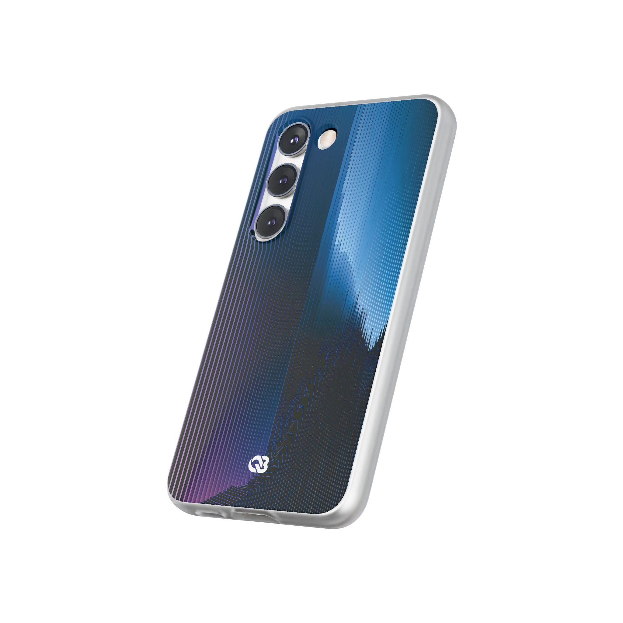 Blue Lite Phone Case for Samsung - Indigo Distortion Wave