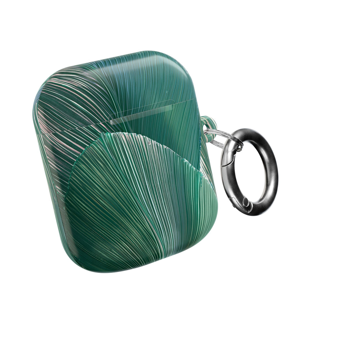 Translucent Fan Palm · Hard Case for AirPods & AirPods Pro · Teal