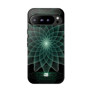 Verdant Harmonic Bloom · Tough Phone Case for Pixel · Black
