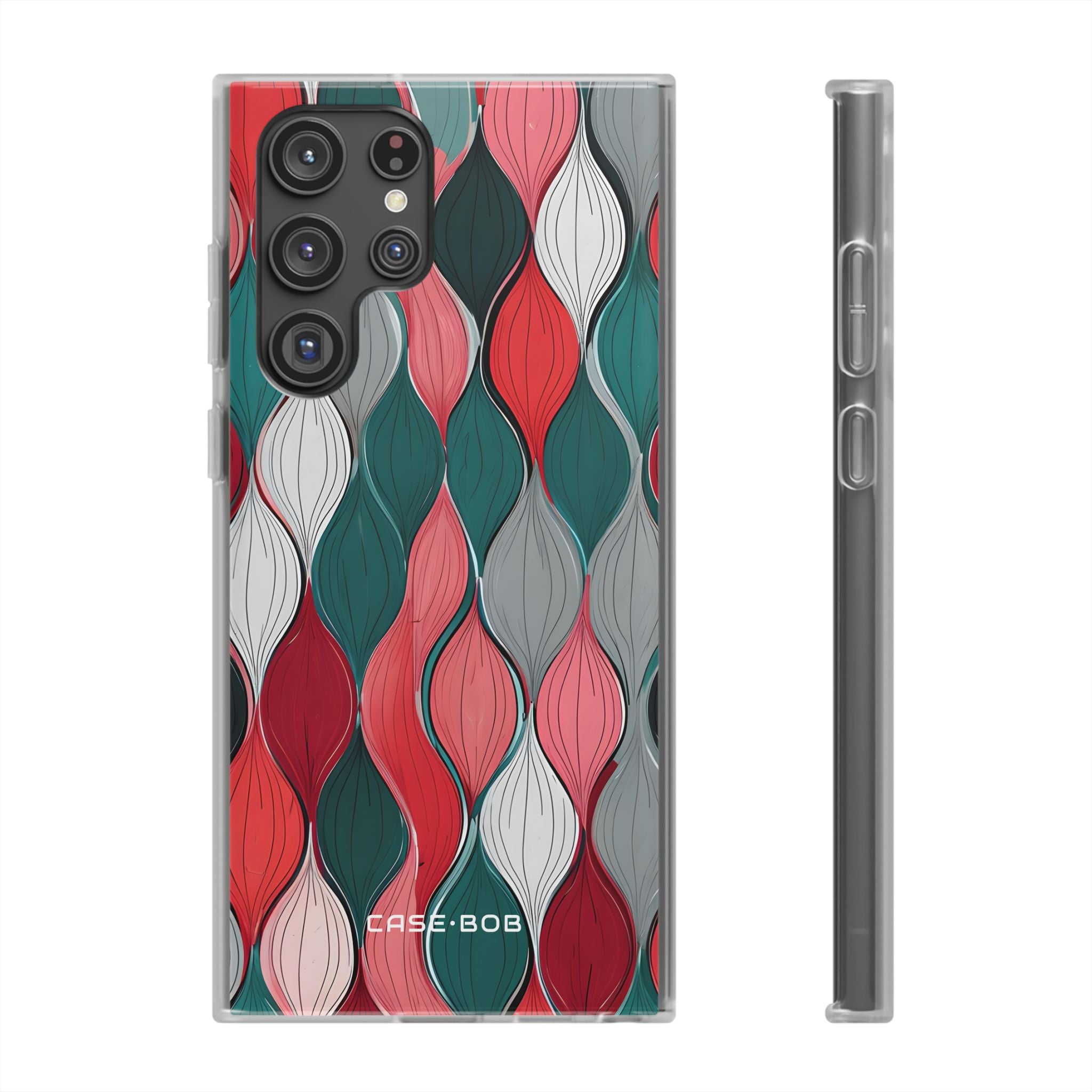 Leaf Cascade Teal Samsung S22 Ultra Case - Soft