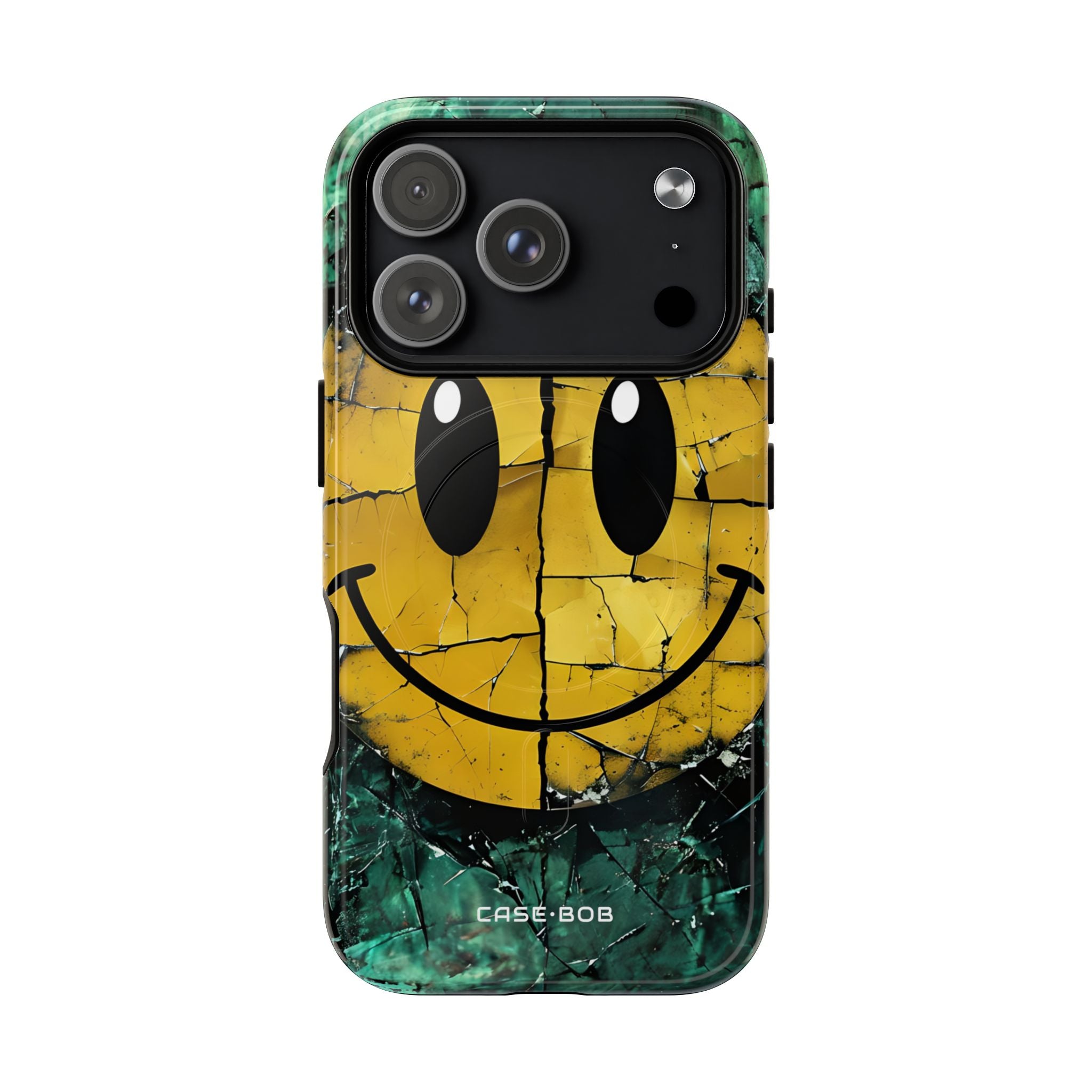 Cracked Smiley iPhone 17 Pro Case - Tough+ - CASE•BOB