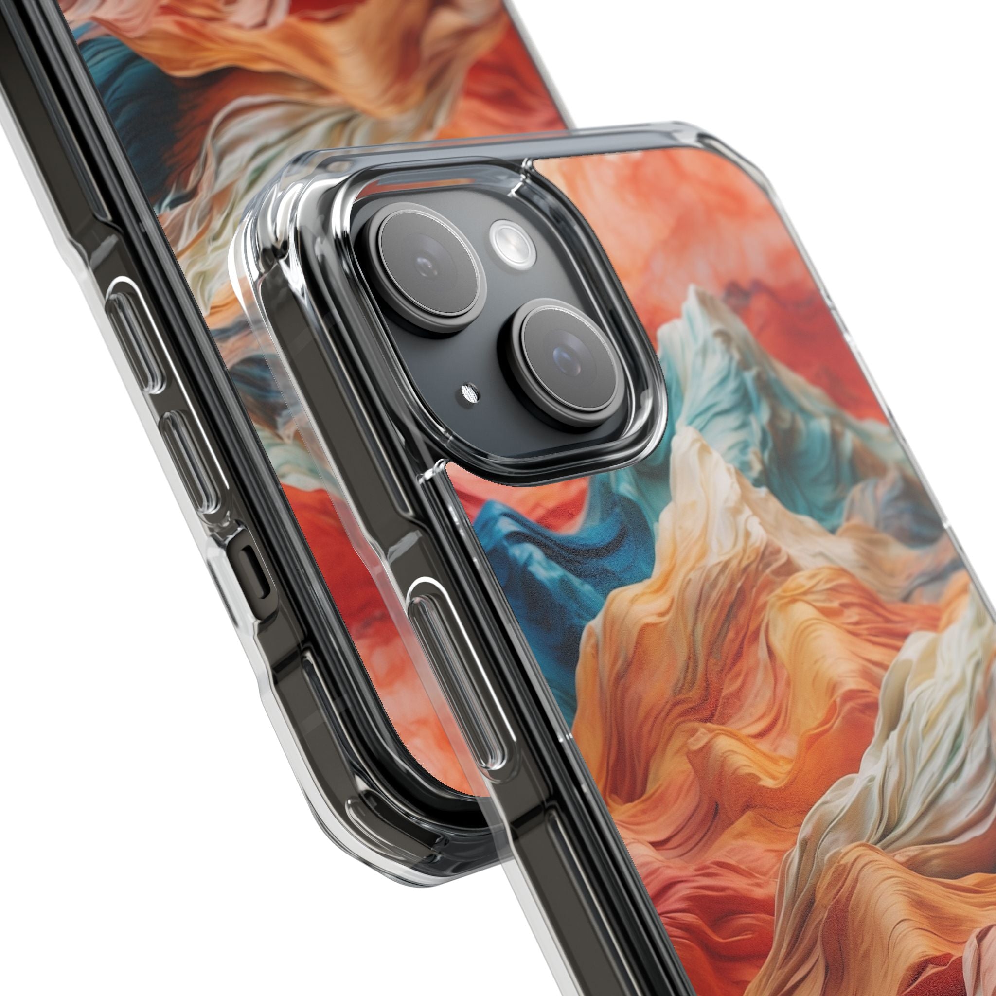 Fabric Peaks Sunset iPhone 15 Case - Impact