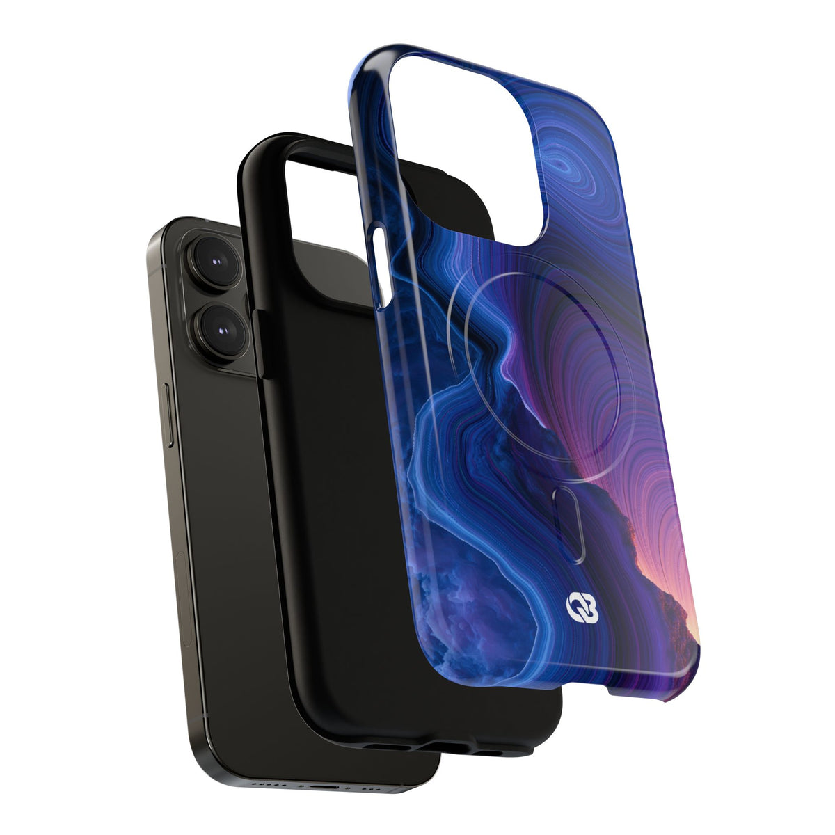 Radiant Strata · Tough 2.0 Magnetic Phone Case for iPhone · Blue