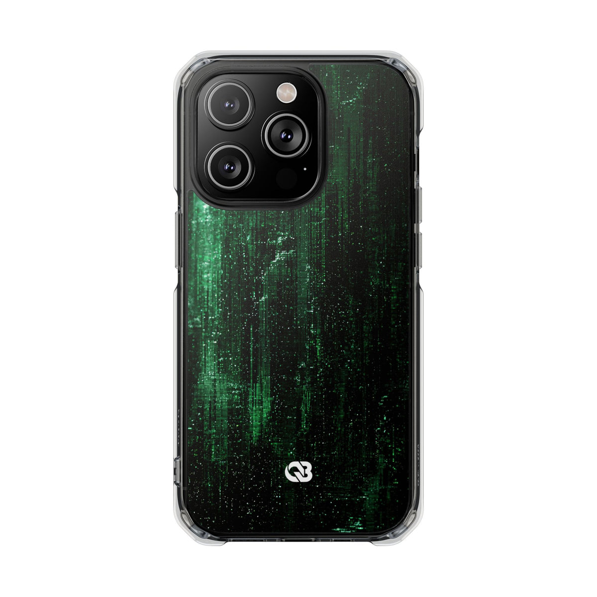Emerald Void · Clear Impact Magnetic Phone Case for iPhone · Green