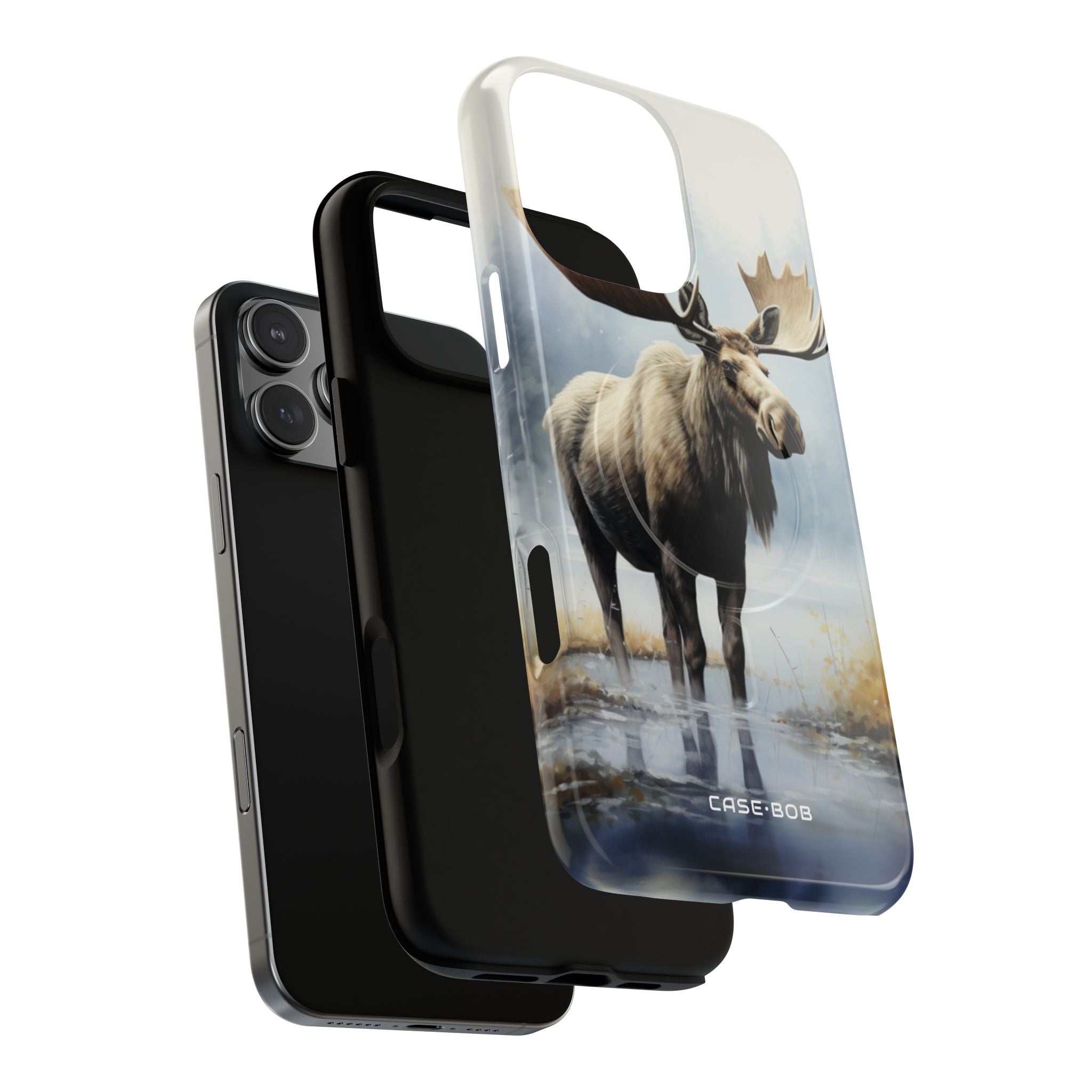Elch Spiegelung iPhone 16 Pro Max Case - Tough+