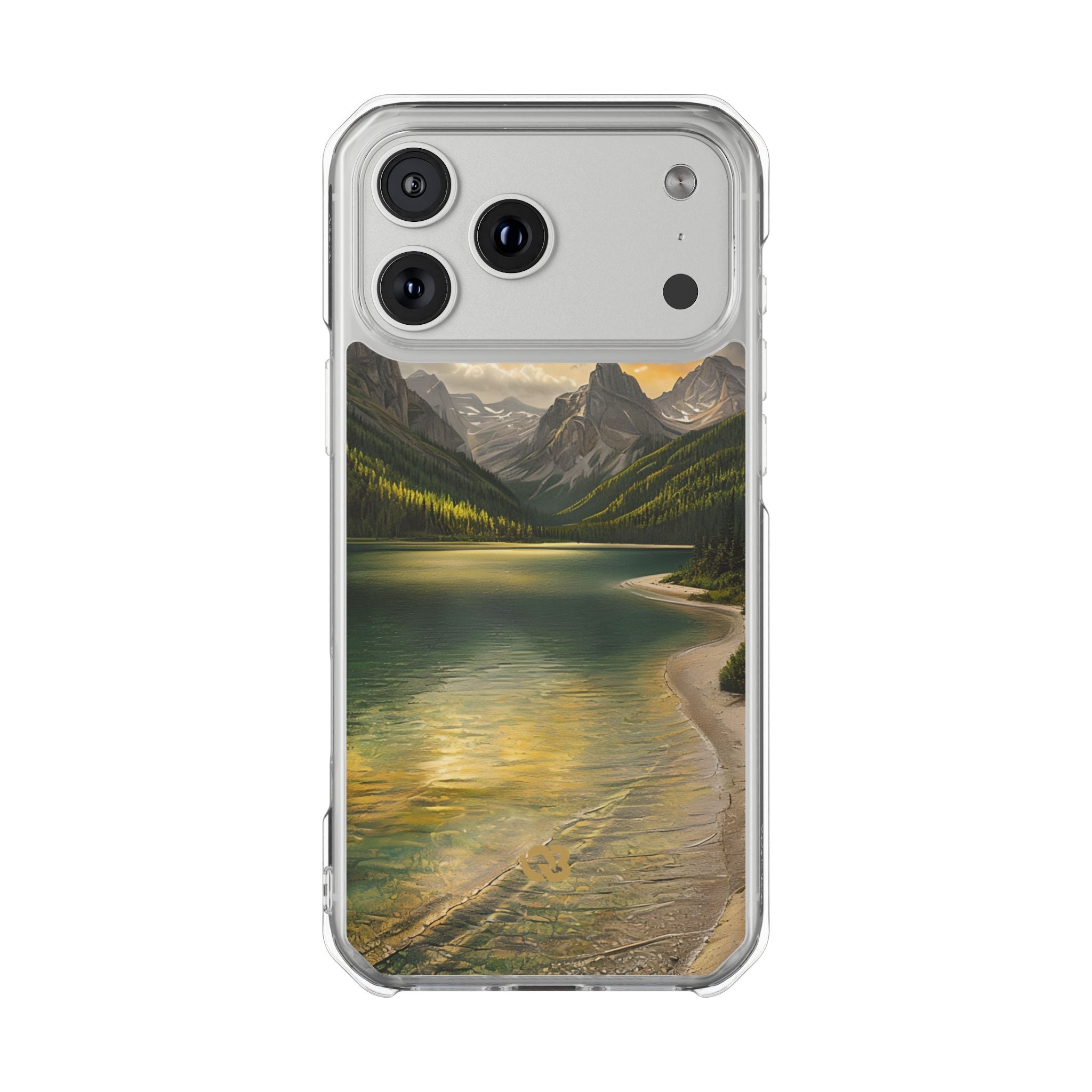 Gilded Mountain Lake · Coque de téléphone Impact pour iPhone · MagSafe