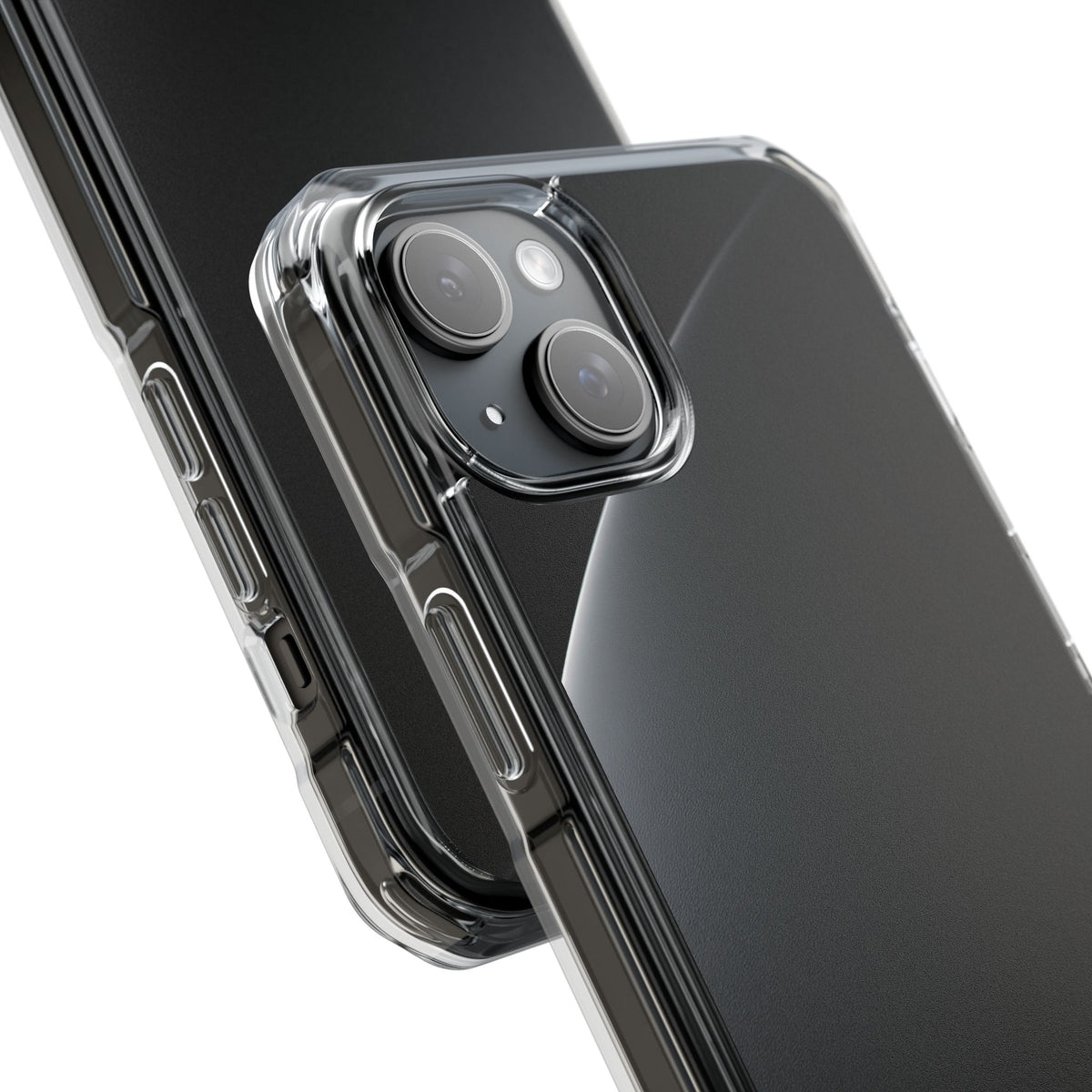 Obsidian Horizon · Clear Impact Magnetic Phone Case for iPhone · Black