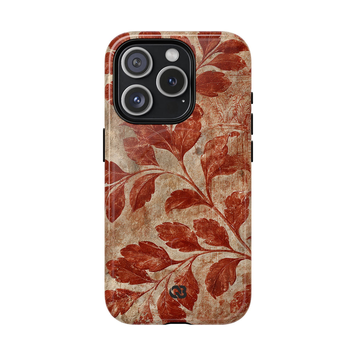 Terracotta Botanical Fresco · Tough 2.0 Magnetic Phone Case for iPhone · Red