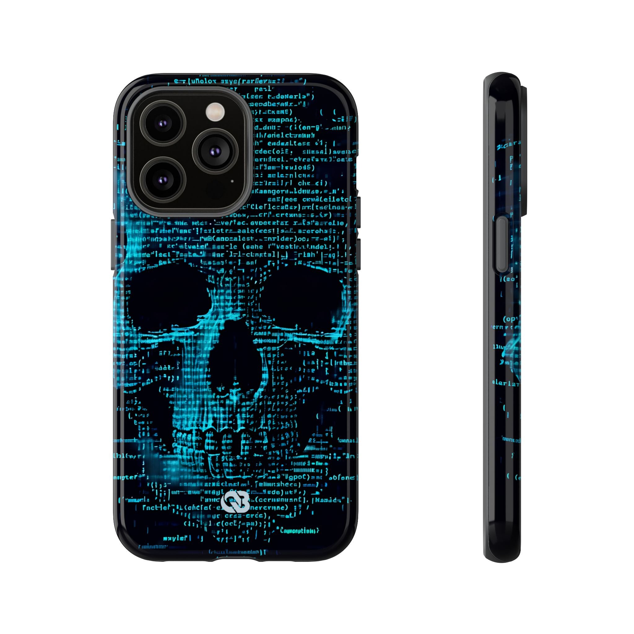 Cyan Glitch Skull · Tough