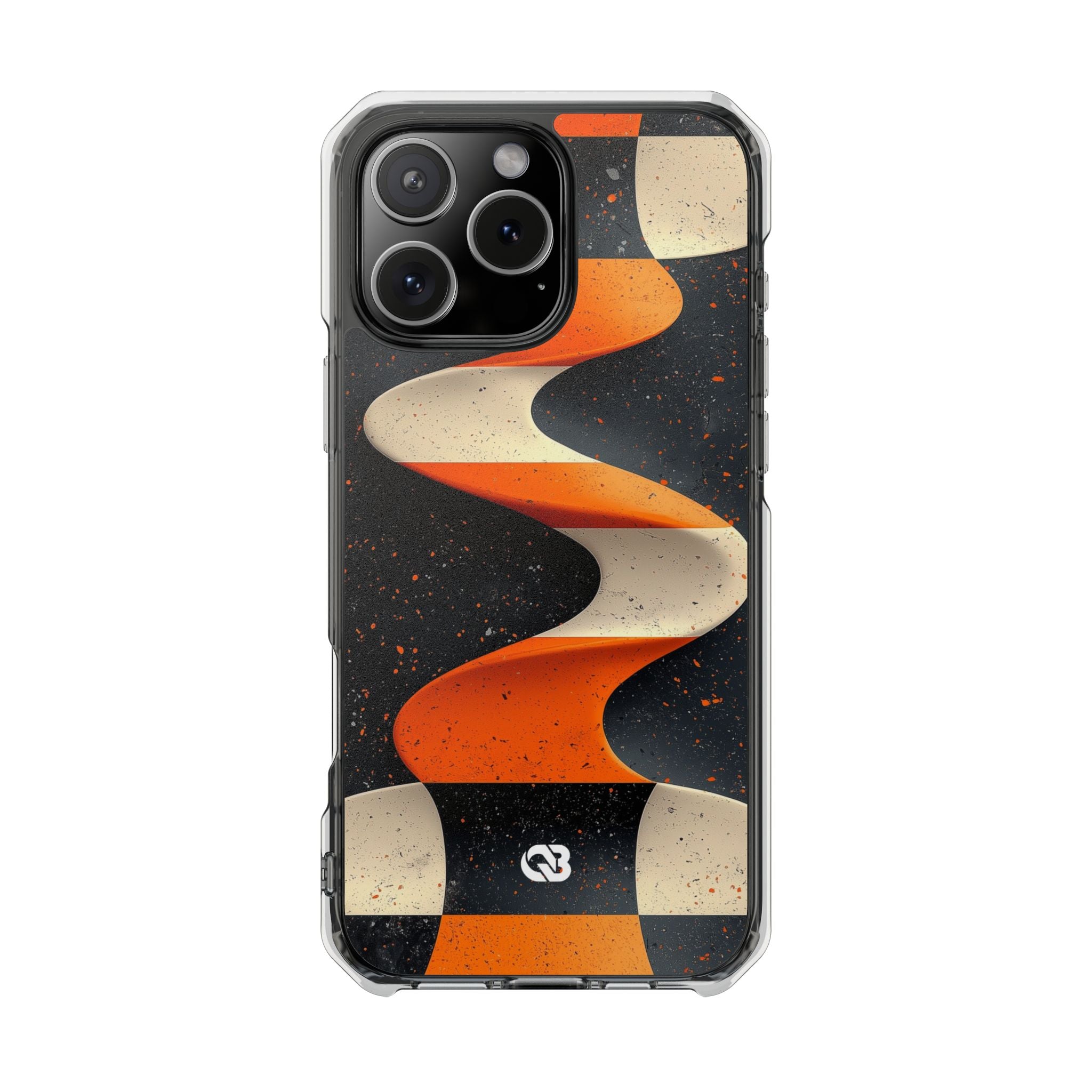 Orange Grit Twist · Impact Handyhülle für iPhone · Magsafe