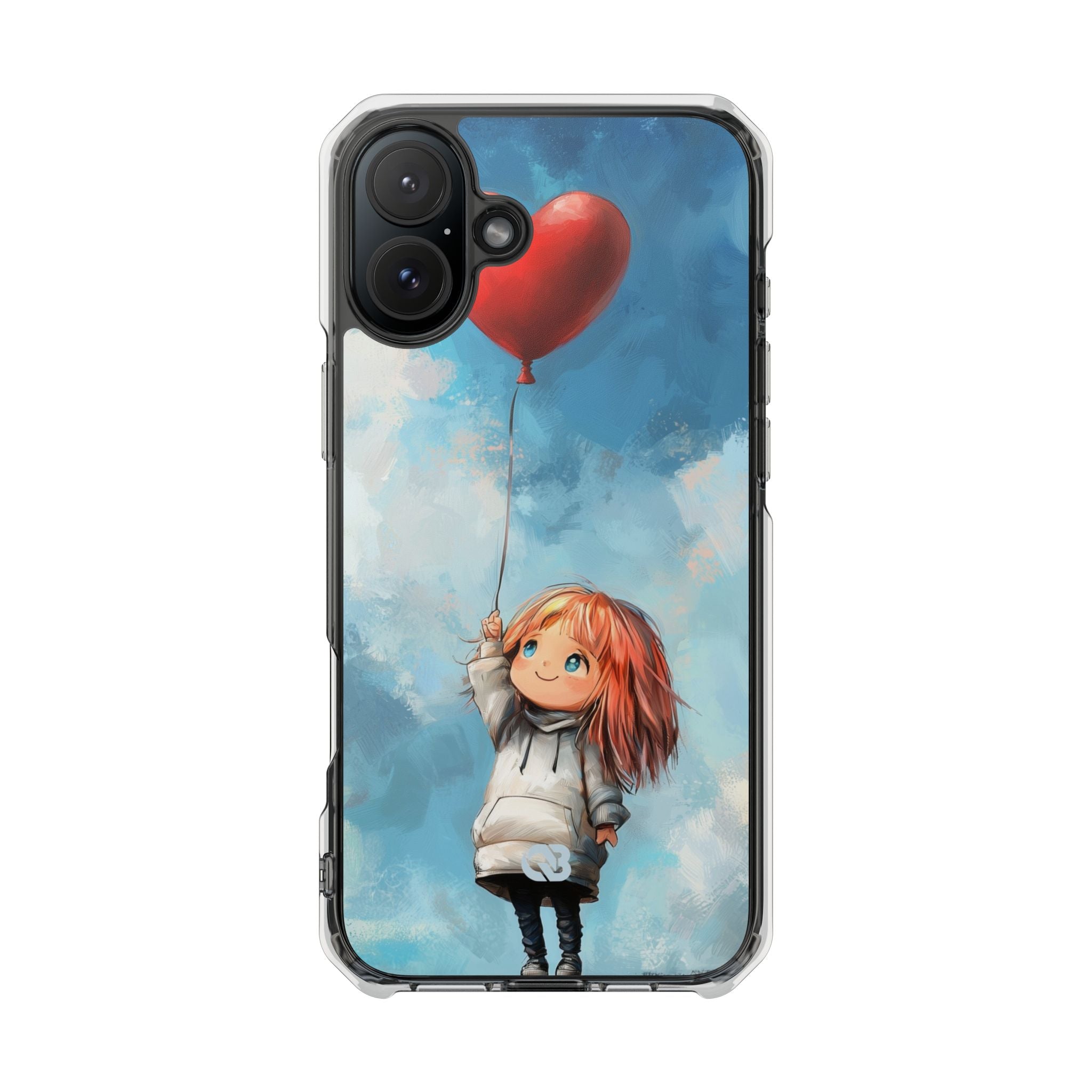Crimson Heart Sky · Impact Phone Case for iPhone · Magsafe
