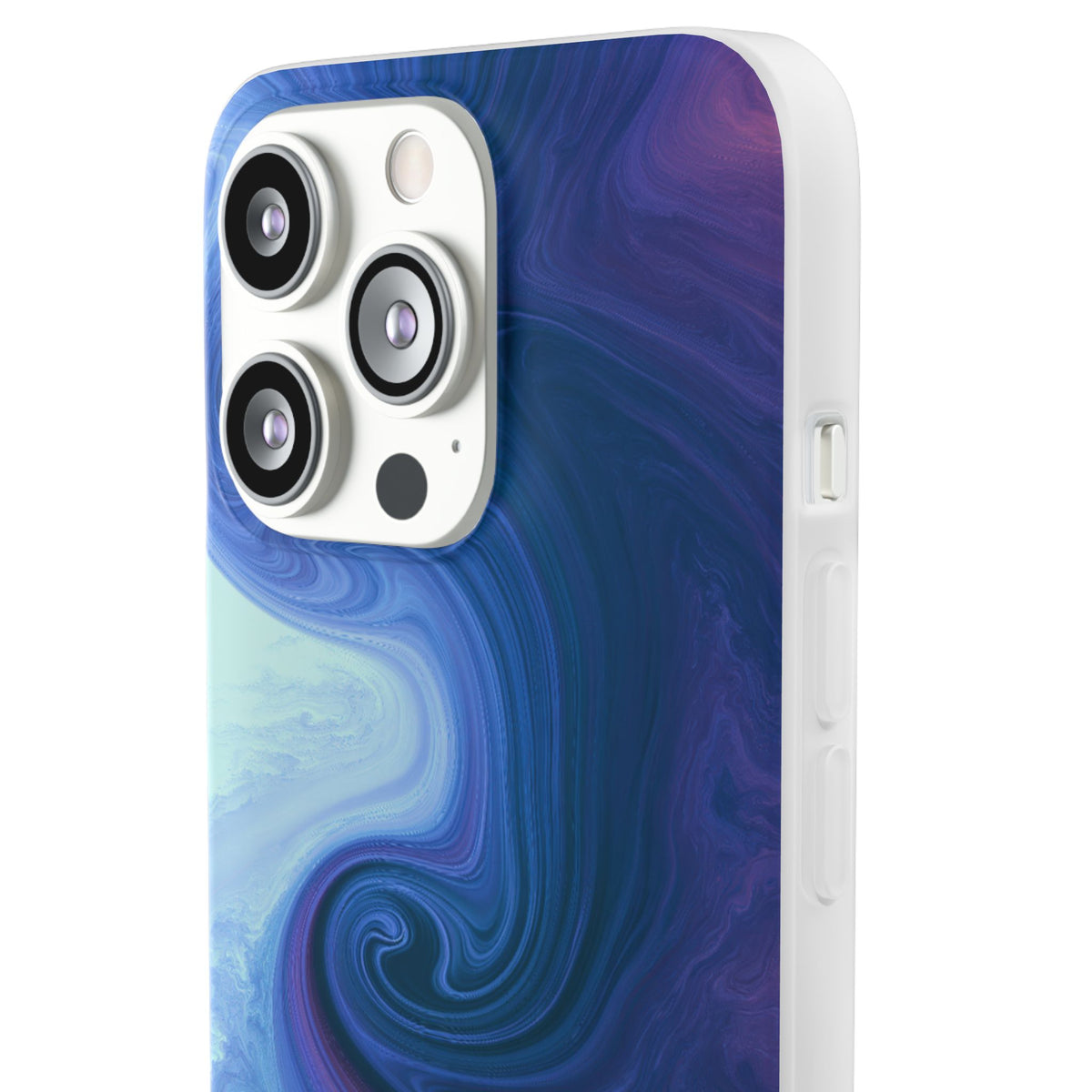 Azure Fluid Swirl · Lite Phone Case for iPhone · Blue