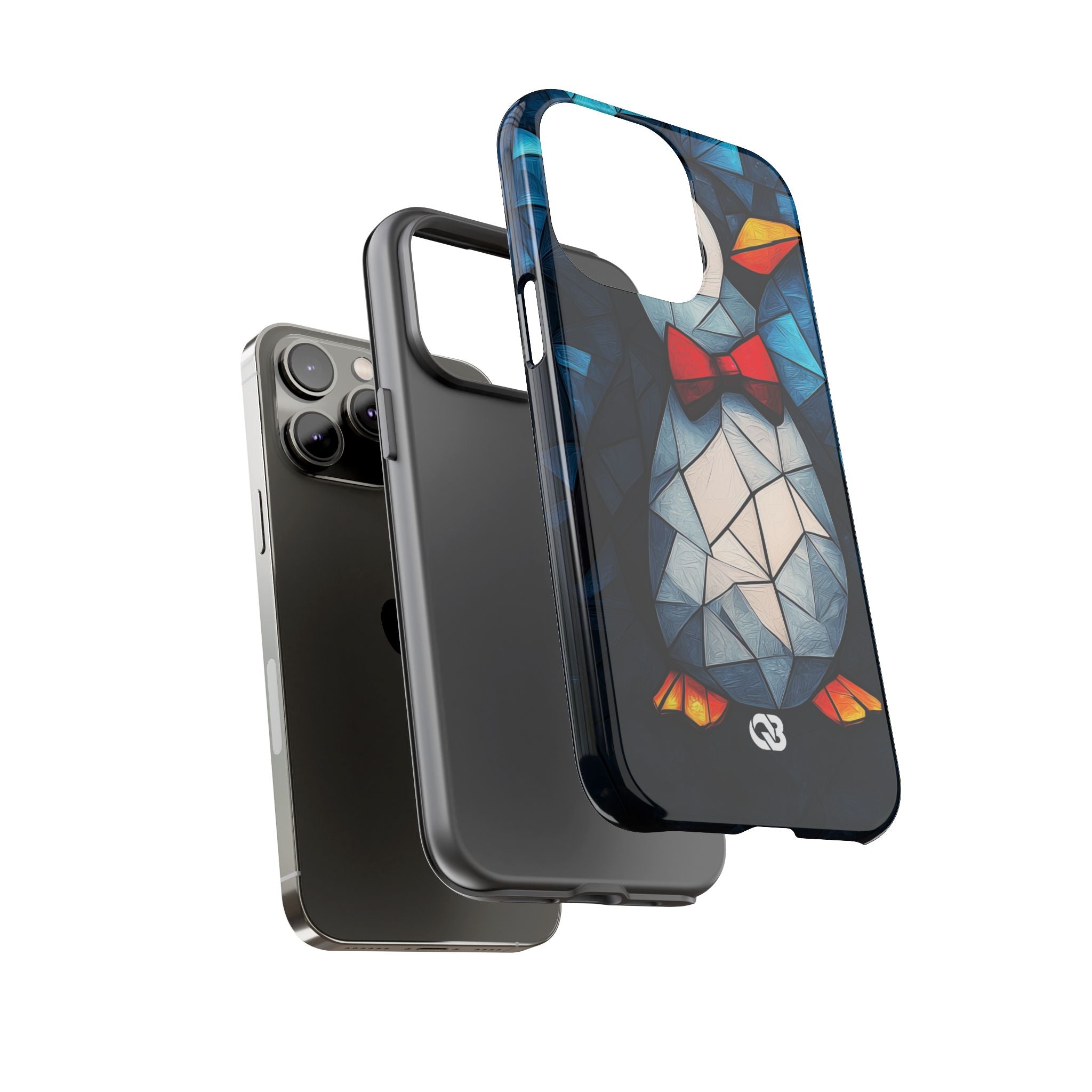 Mosaic Bowtie Penguin · Tough Phone Case for iPhone