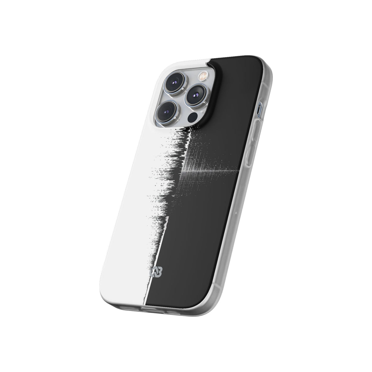 Black Lite Phone Case for iPhone - Static Signal Split