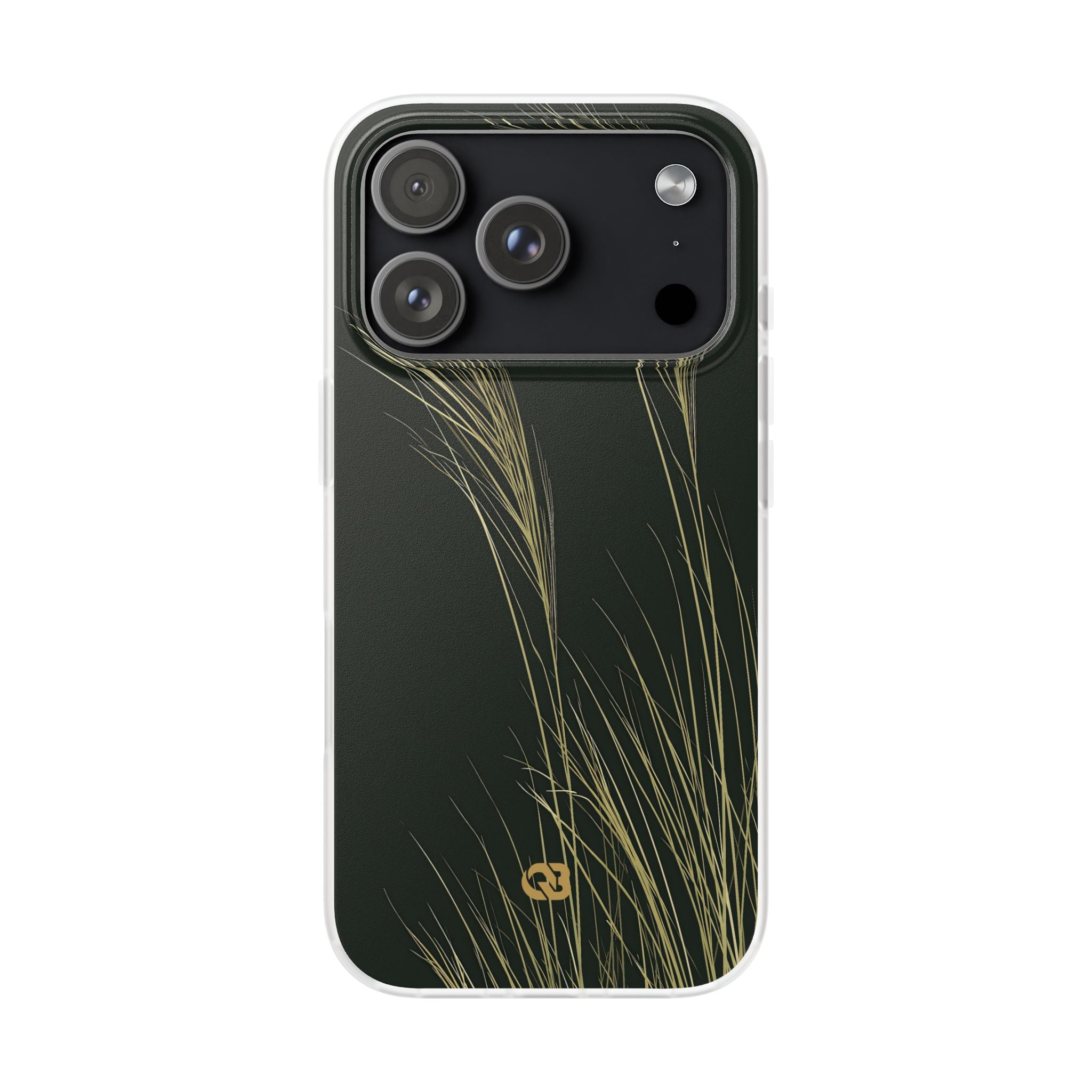 Green Lite Phone Case for iPhone - Midnight Gilded Grass