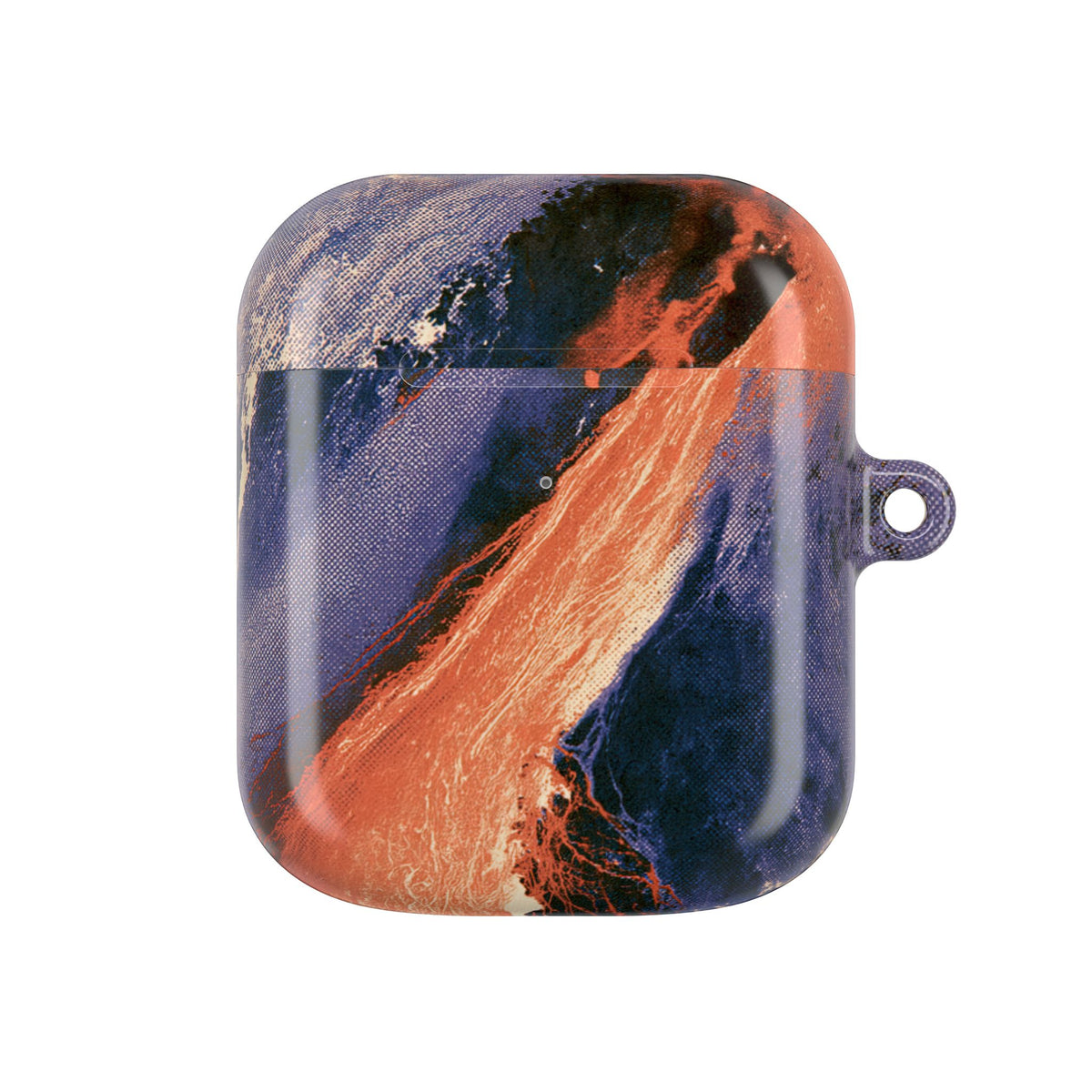 Solar Aura Drift · Hard Case for AirPods & AirPods Pro · Orange