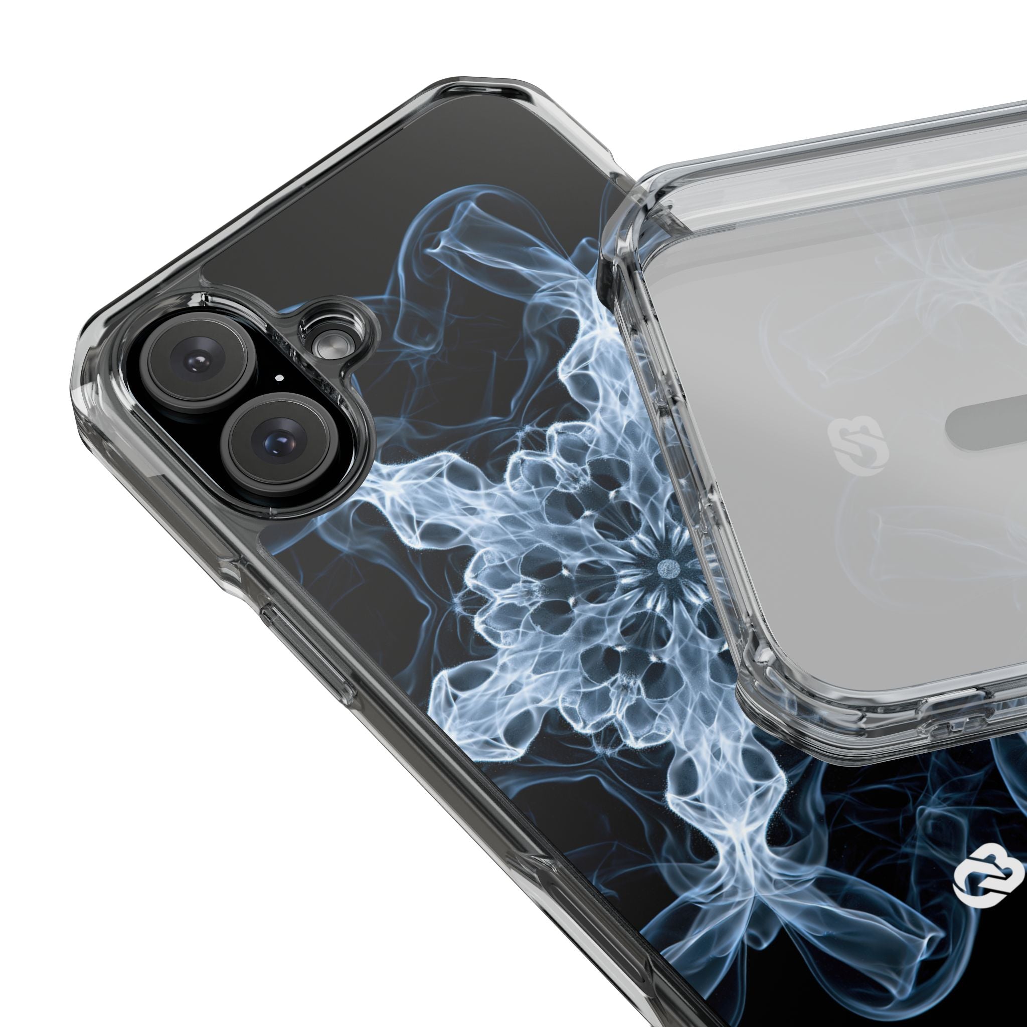 Blue Impact MagSafe Phone Case for iPhone - Glacial Smoke Crown