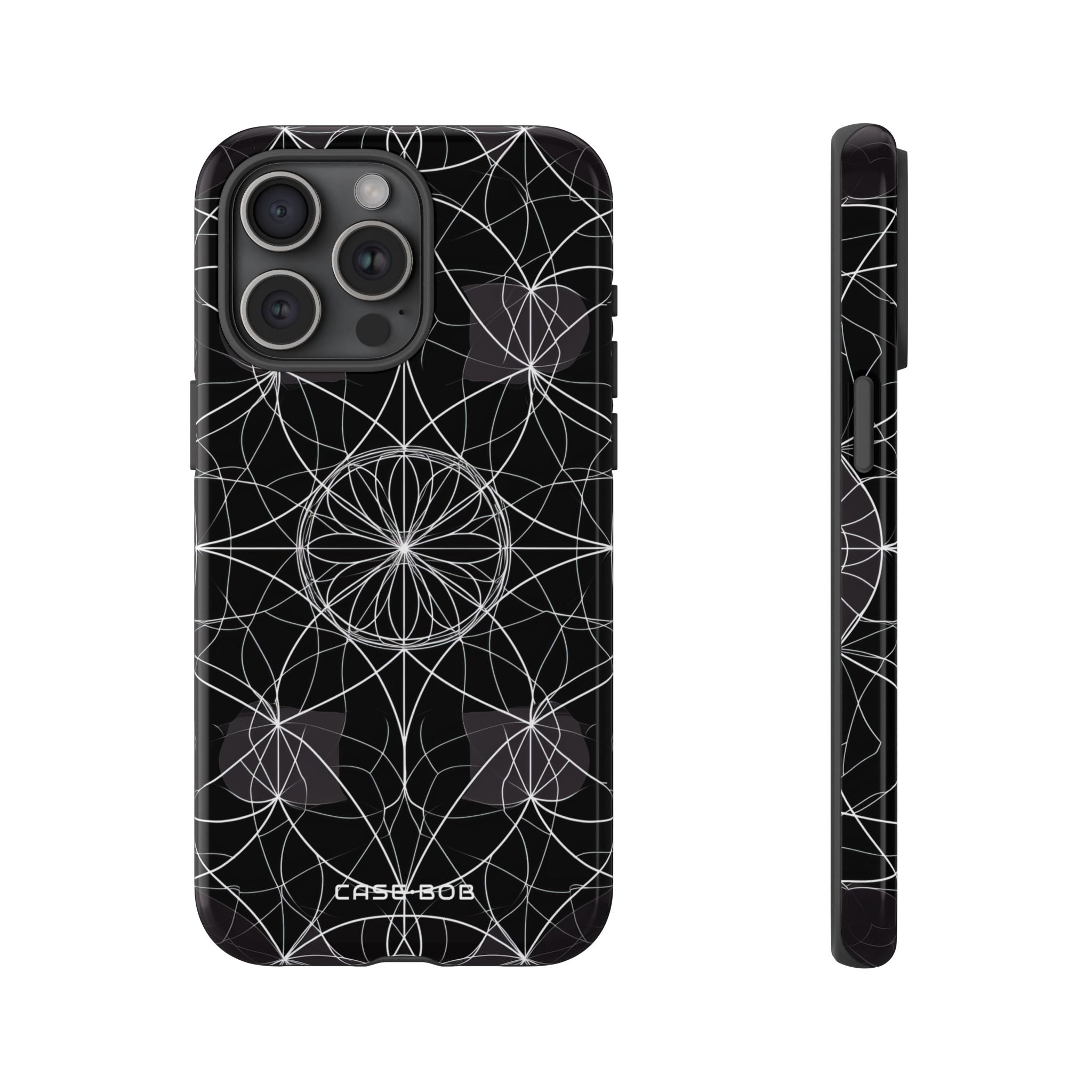 Strahlender Blütenblatt-Orbit iPhone 15 Pro Max Case - Tough