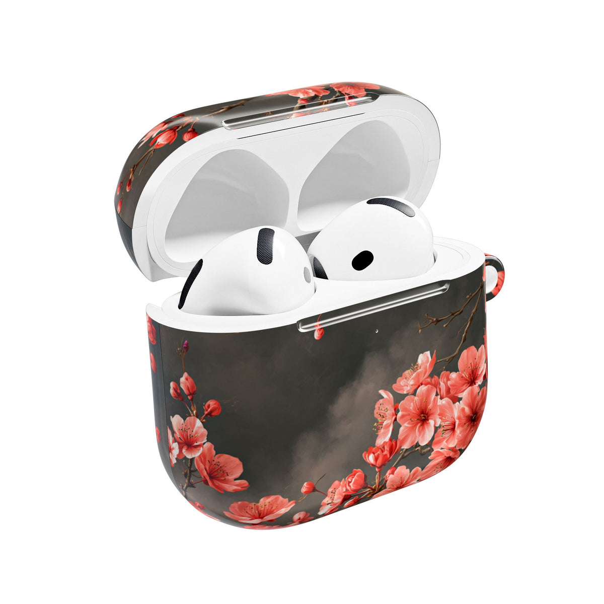 Dark Sakura Nocturne · Hard Case for AirPods & AirPods Pro · Black