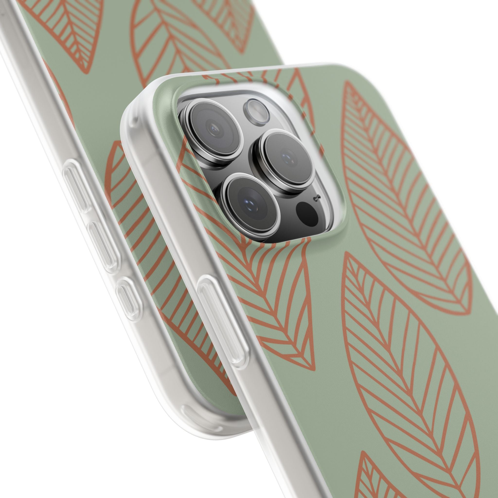 Sage Earth Leaves · Soft Phone Case for iPhone