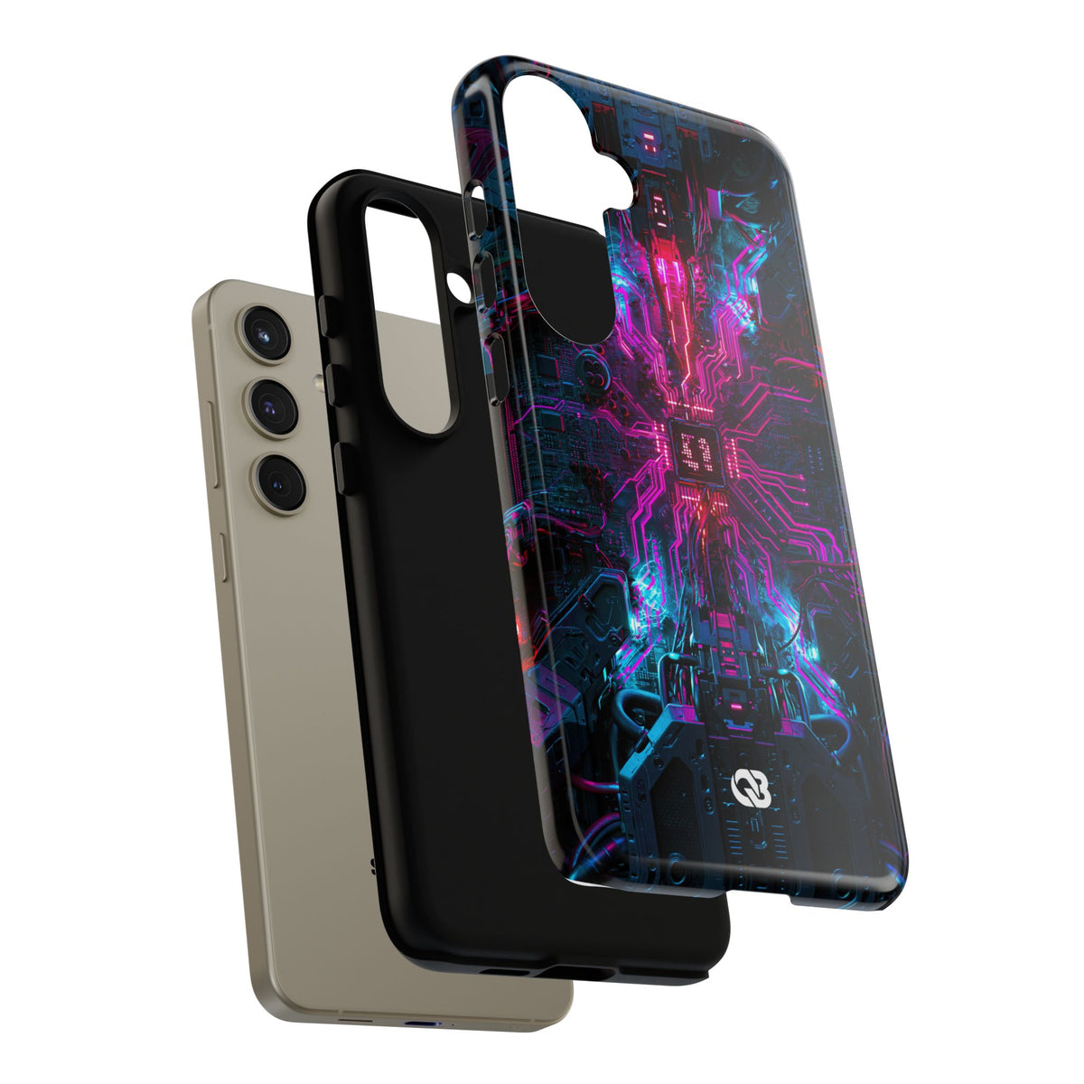 Neural Circuit Core · Tough Phone Case for Samsung · Black