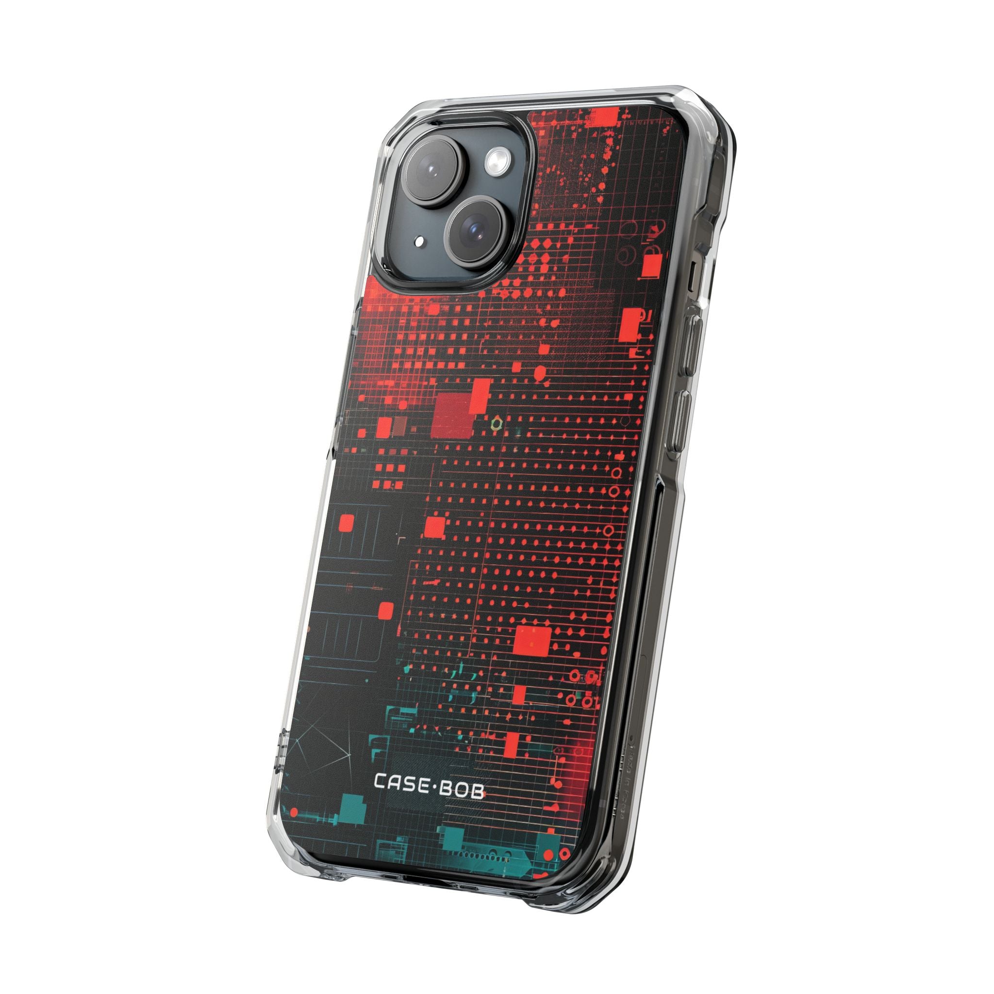 Crimson Circuit iPhone 15 Case - Impact