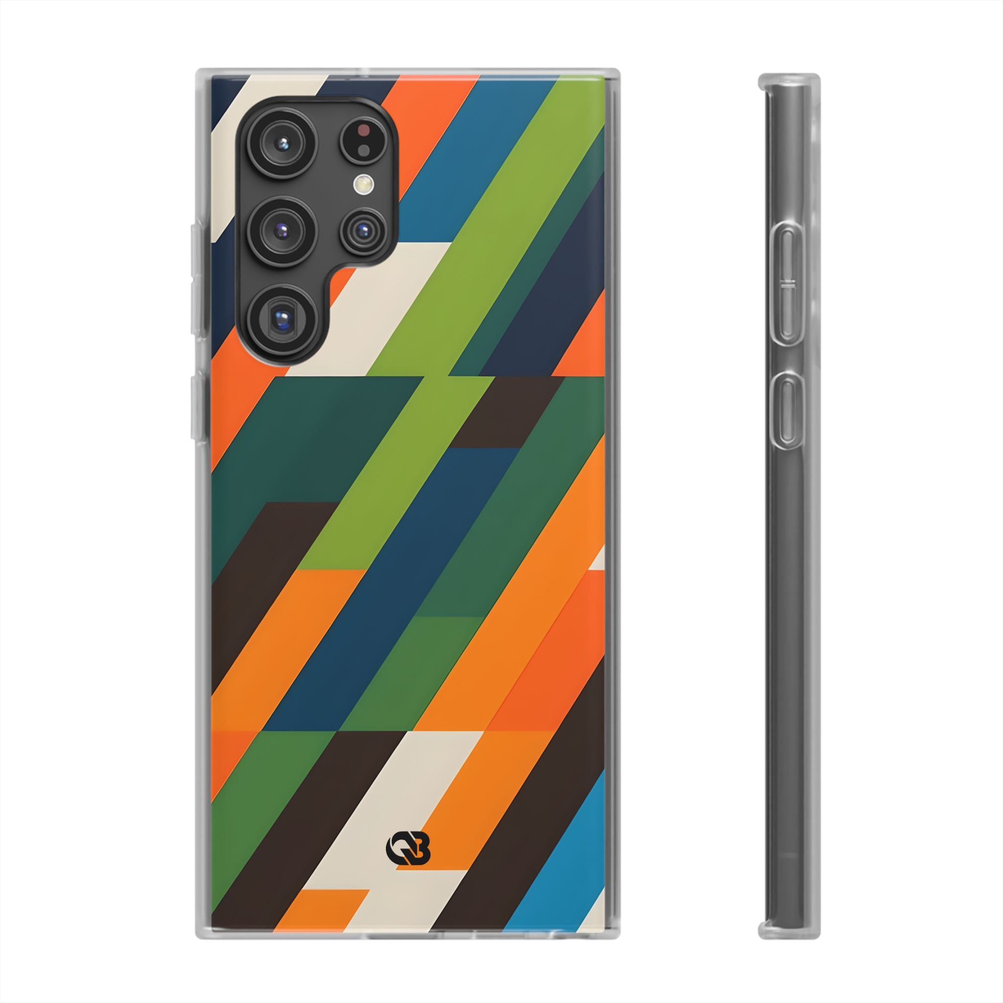 Angled Retro Mosaic · Soft Custodia per Samsung