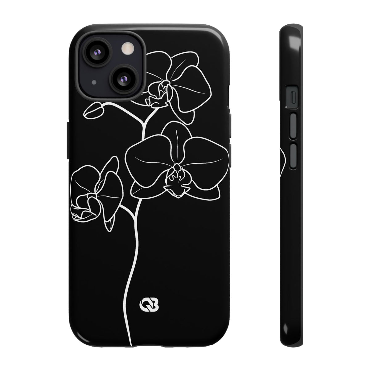 Midnight Orchid · Tough Phone Case for iPhone · Black
