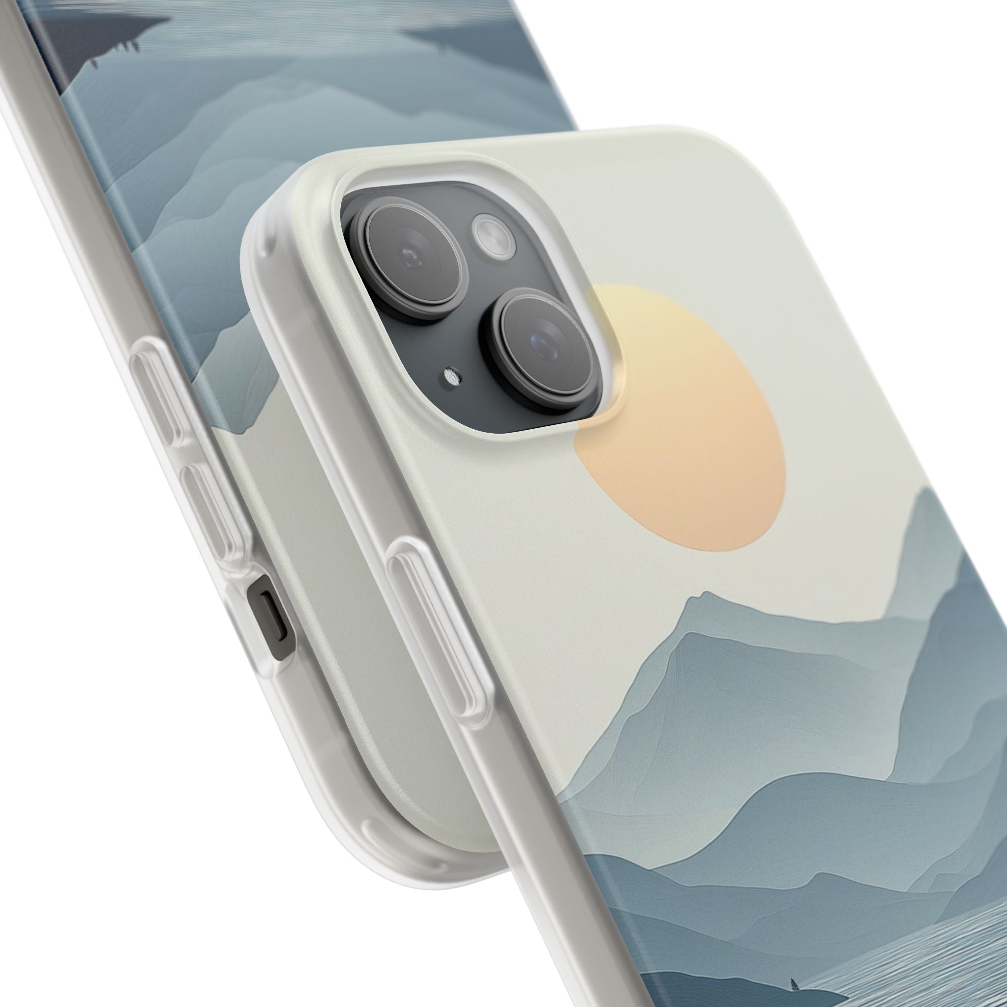 Golden Horizon iPhone 15 Plus Skal - Mjukt