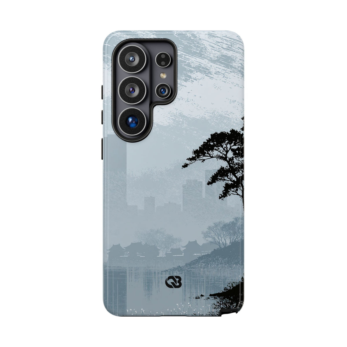 Grey Tough Phone Case for Samsung - Steel Slate Zen