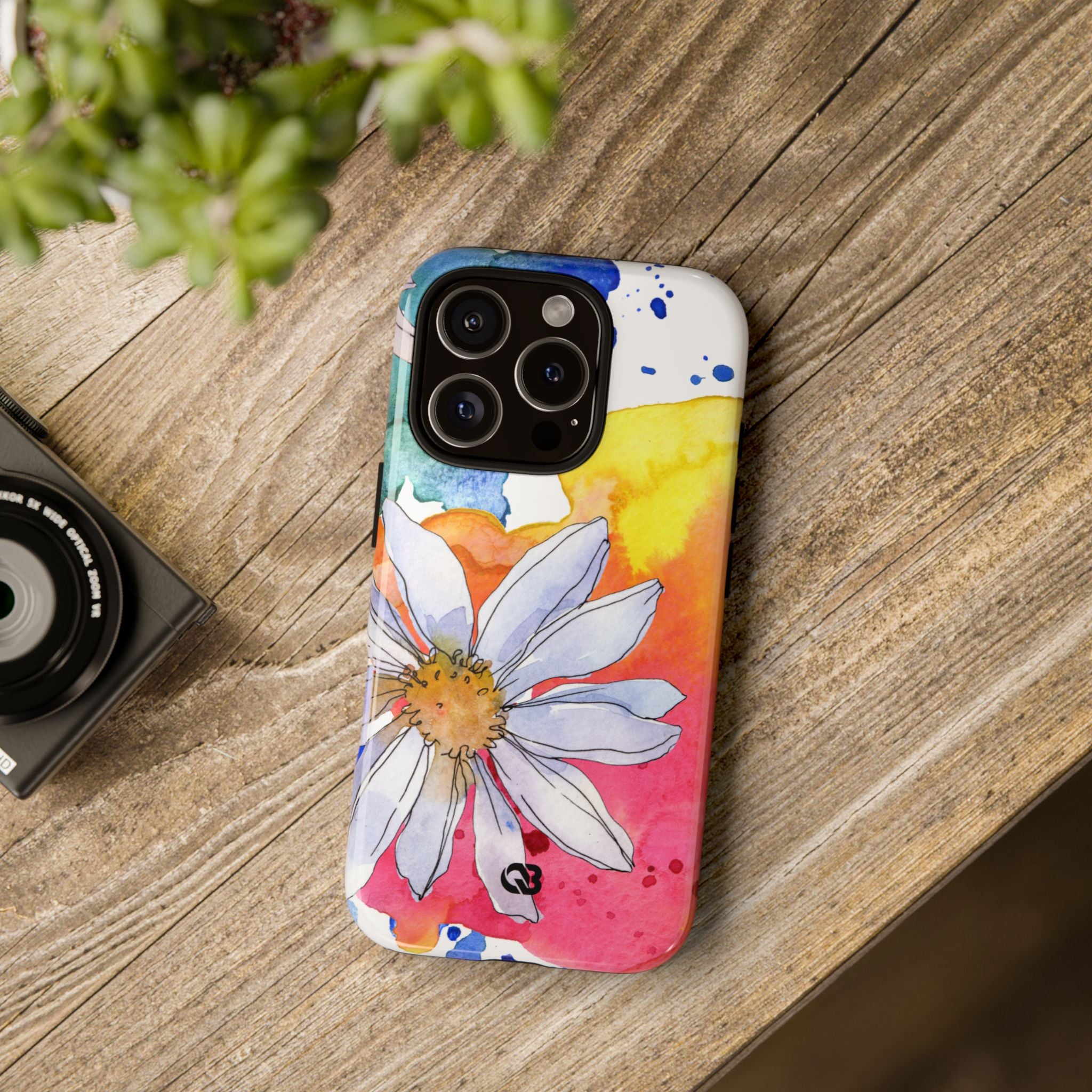 Vivid Bloom Splatter · Tough Handyhülle für iPhone