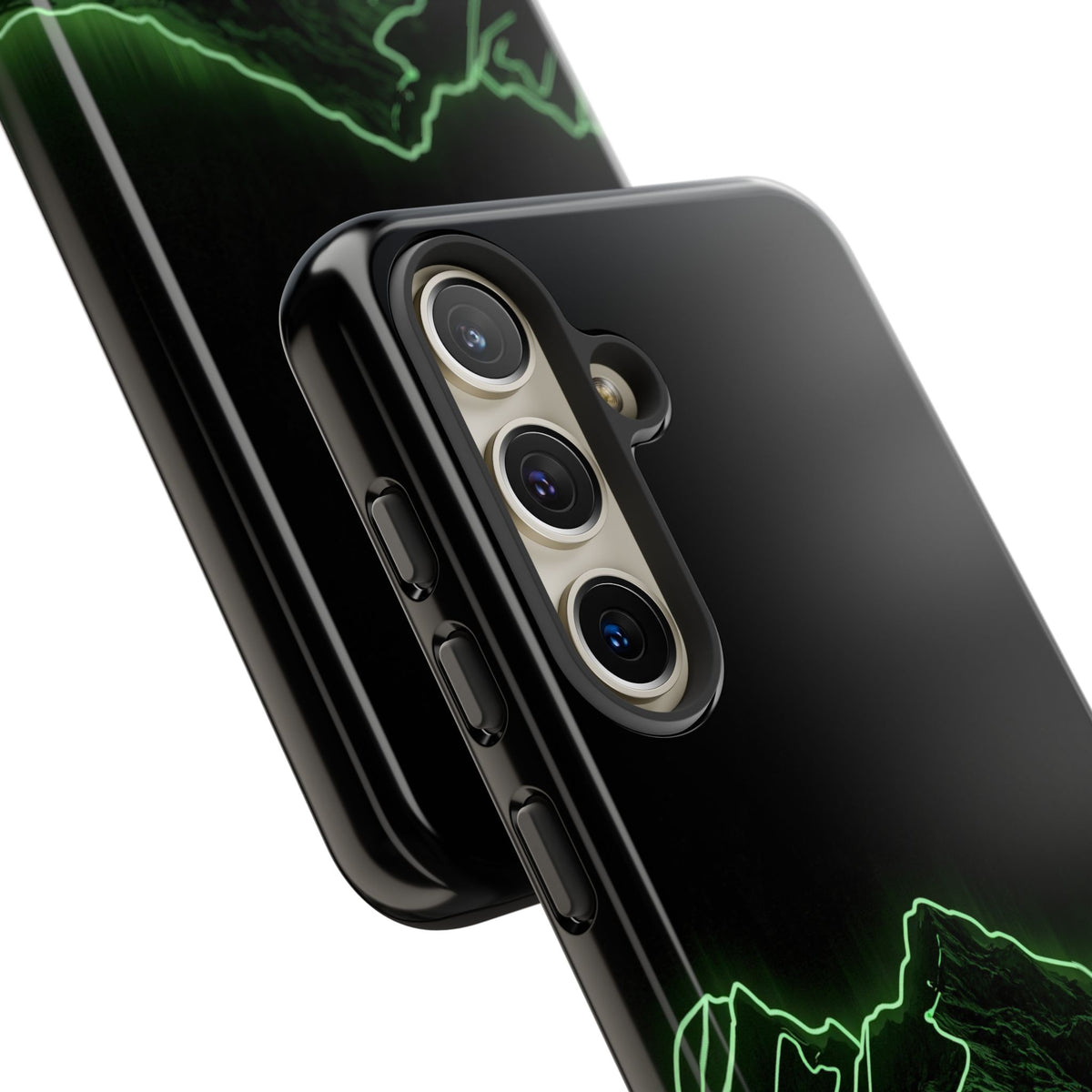 Nordic Mountain Contour · Tough Phone Case for Samsung · Black