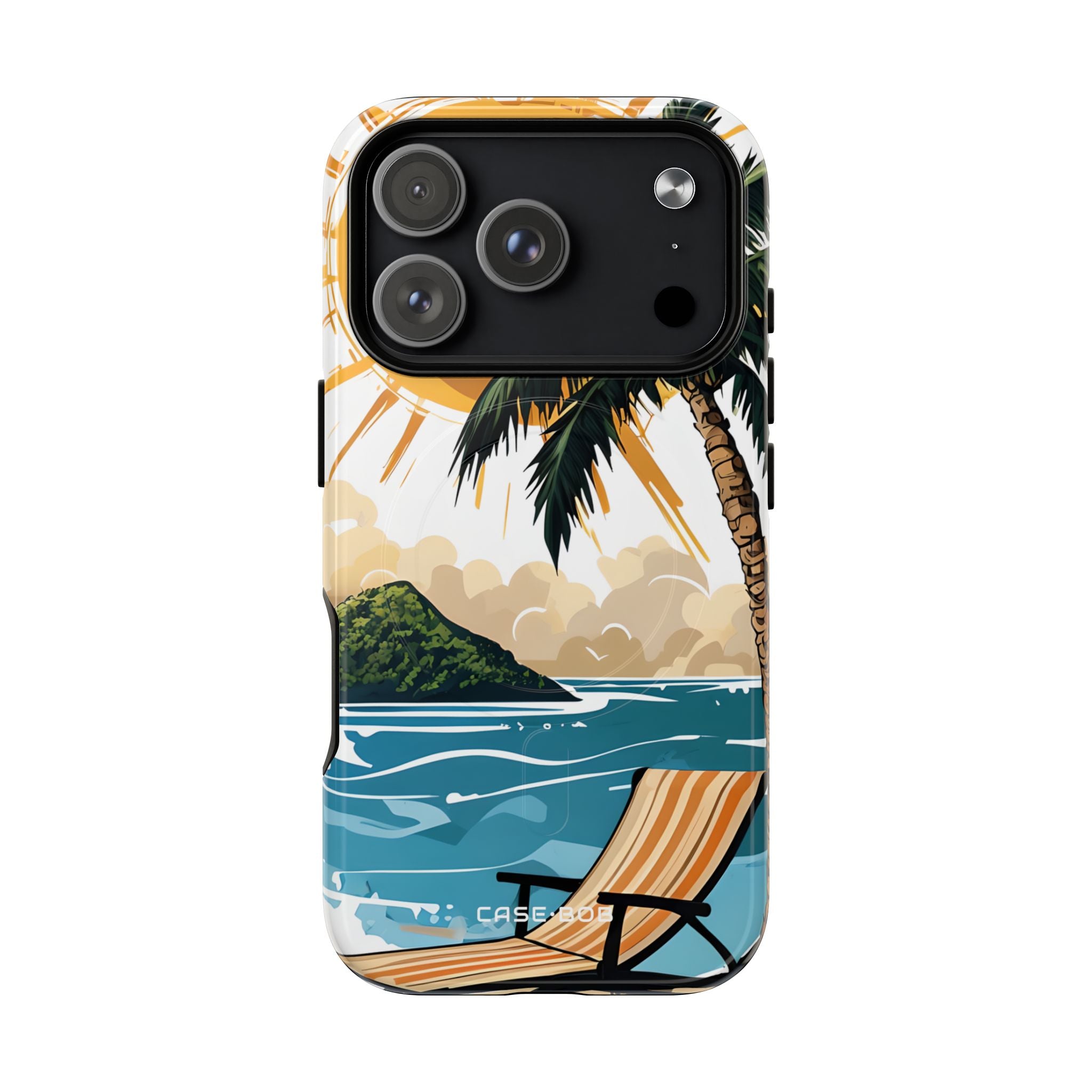 Sunny Palm Breeze iPhone 17 Pro Case - Tough+ - CASE•BOB