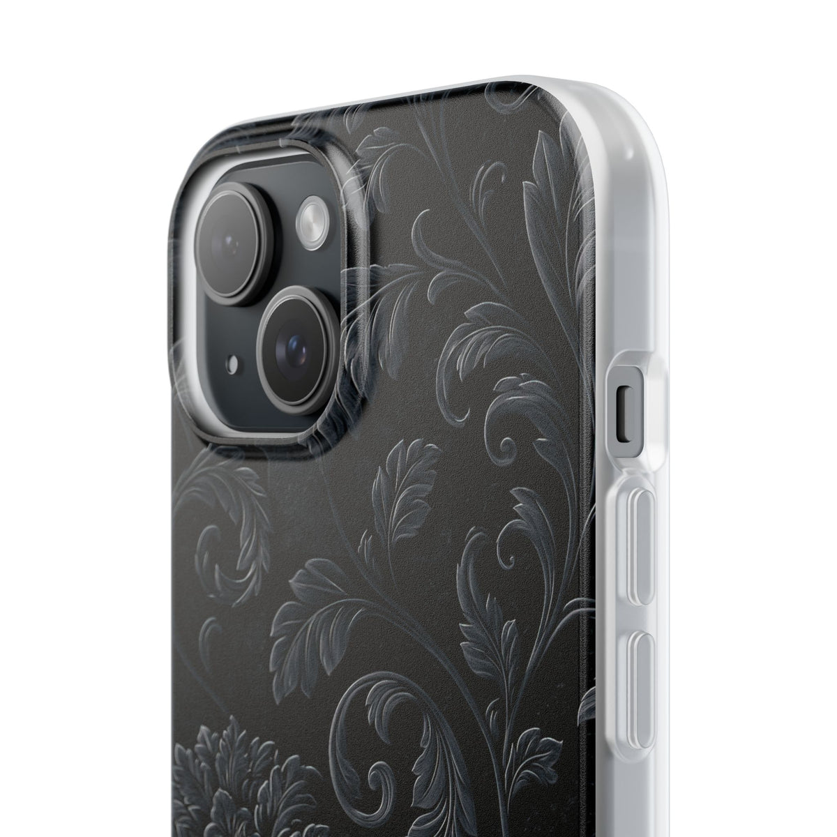 Obsidian Damask · Lite Phone Case for iPhone · Black