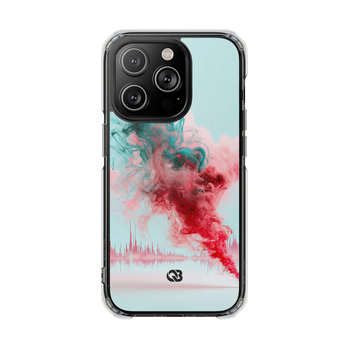 Sonic Bloom · Clear Impact Magnetic Phone Case for iPhone · Red