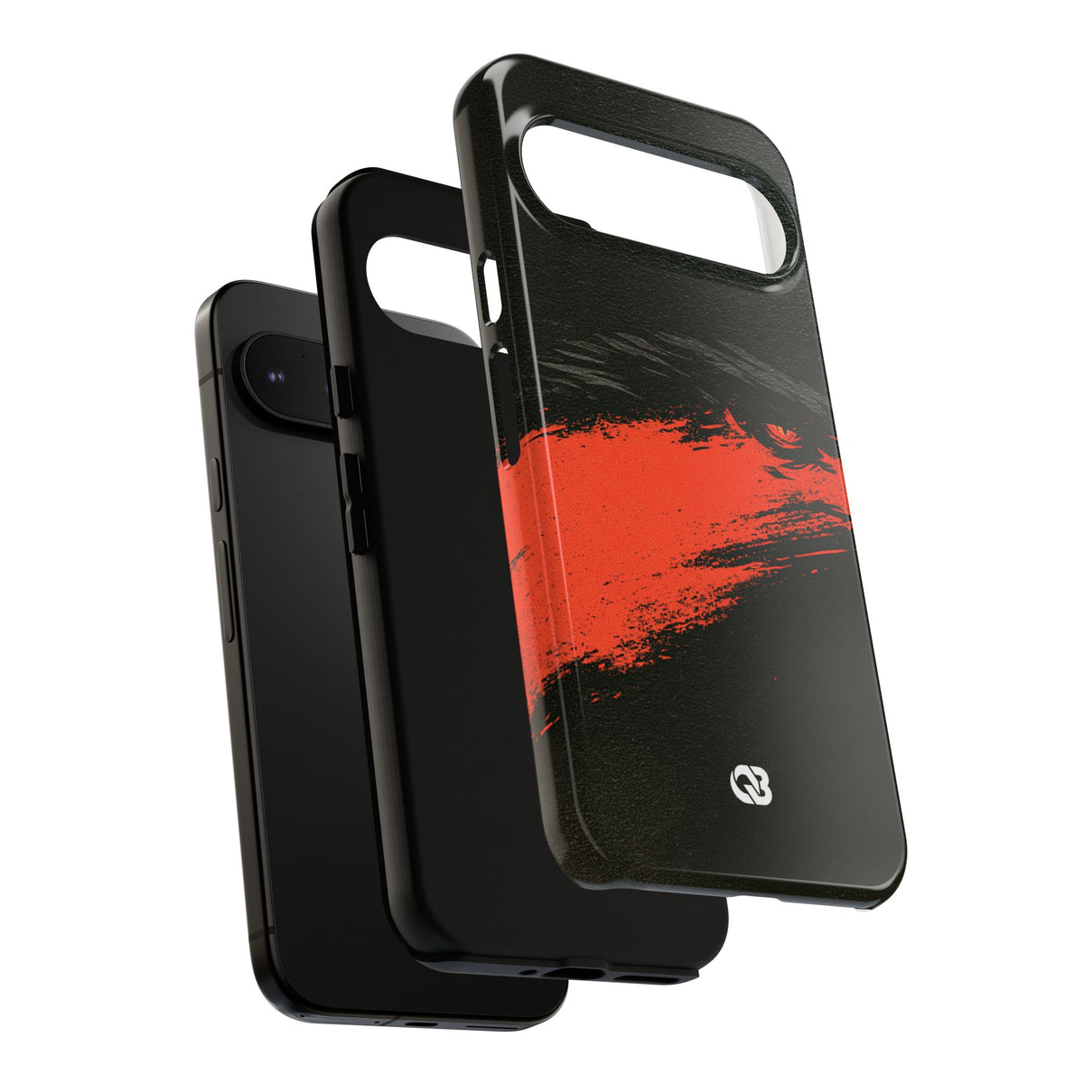 Crimson Raptor Noir · Tough Phone Case for Pixel · Black