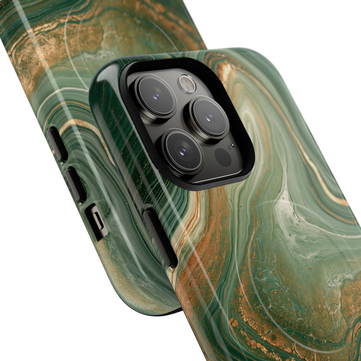 Jade Suminagashi · Tough 2.0 Magnetic Phone Case for iPhone · Green