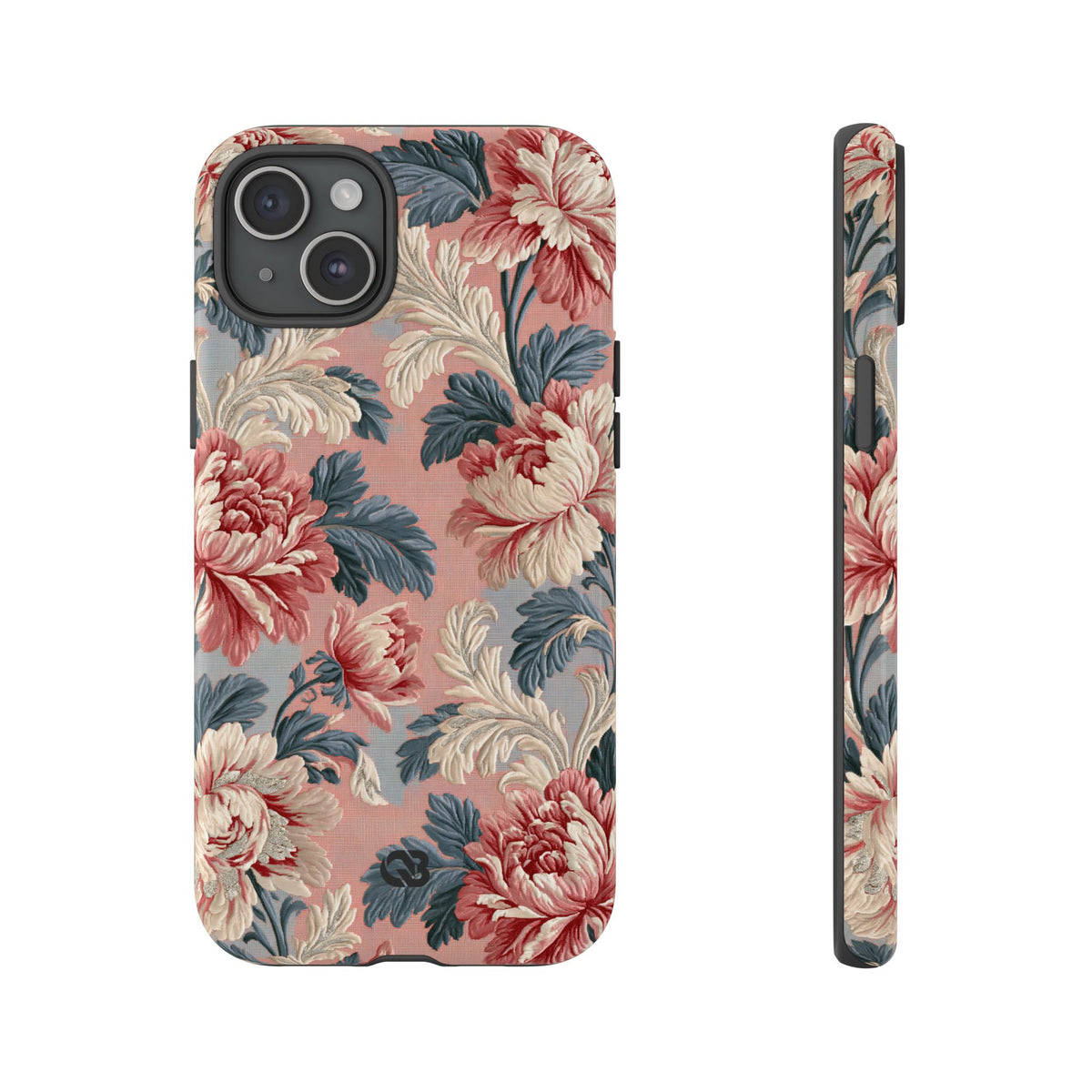 Blush Peony Jacquard · Tough Phone Case for iPhone · Pink