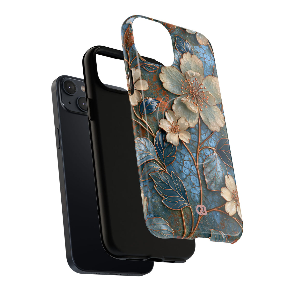 Gilded Blossom Reverie · Tough 2.0 Magnetic Phone Case for iPhone · Teal