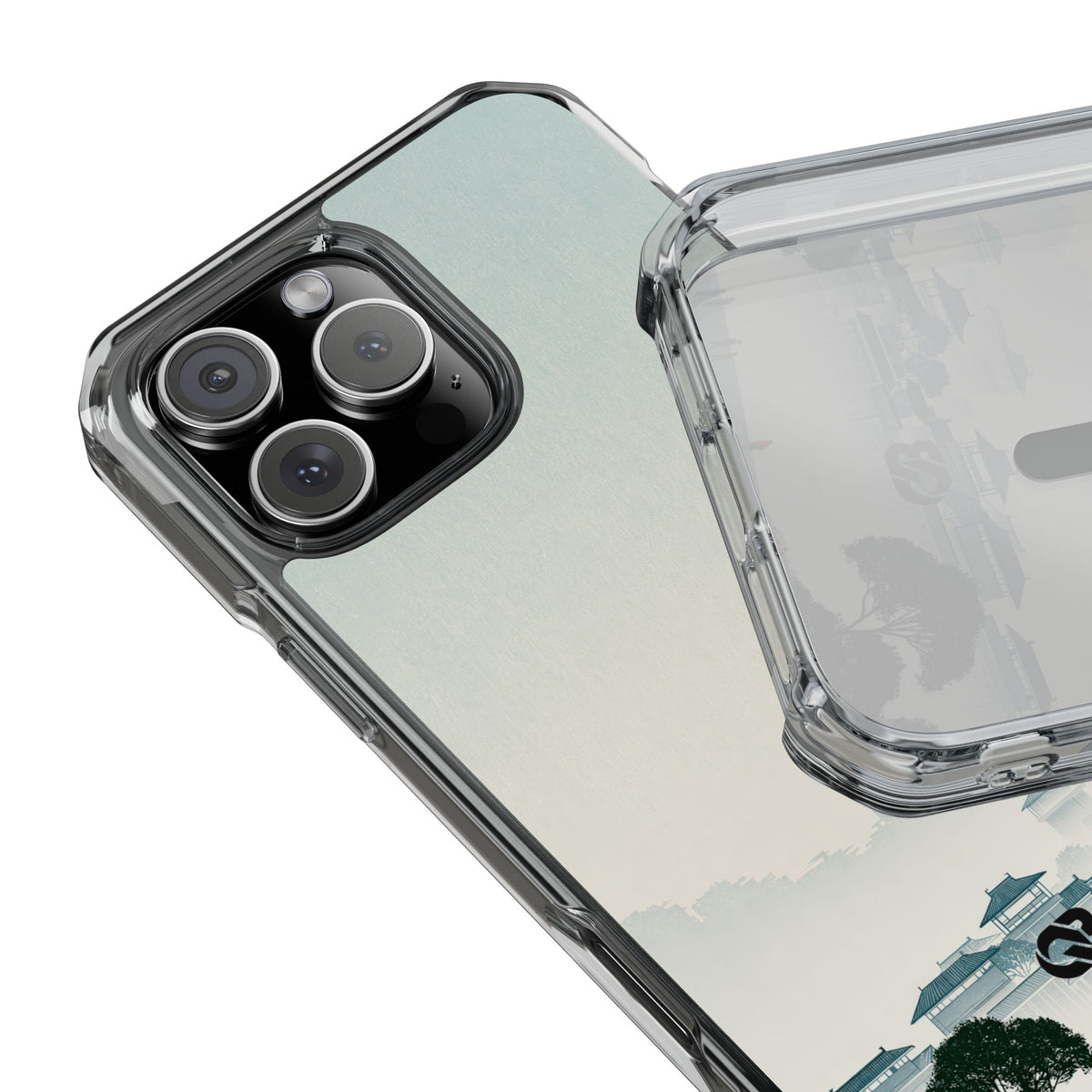 Blue Impact MagSafe Phone Case for iPhone - Mist Valley Pagoda