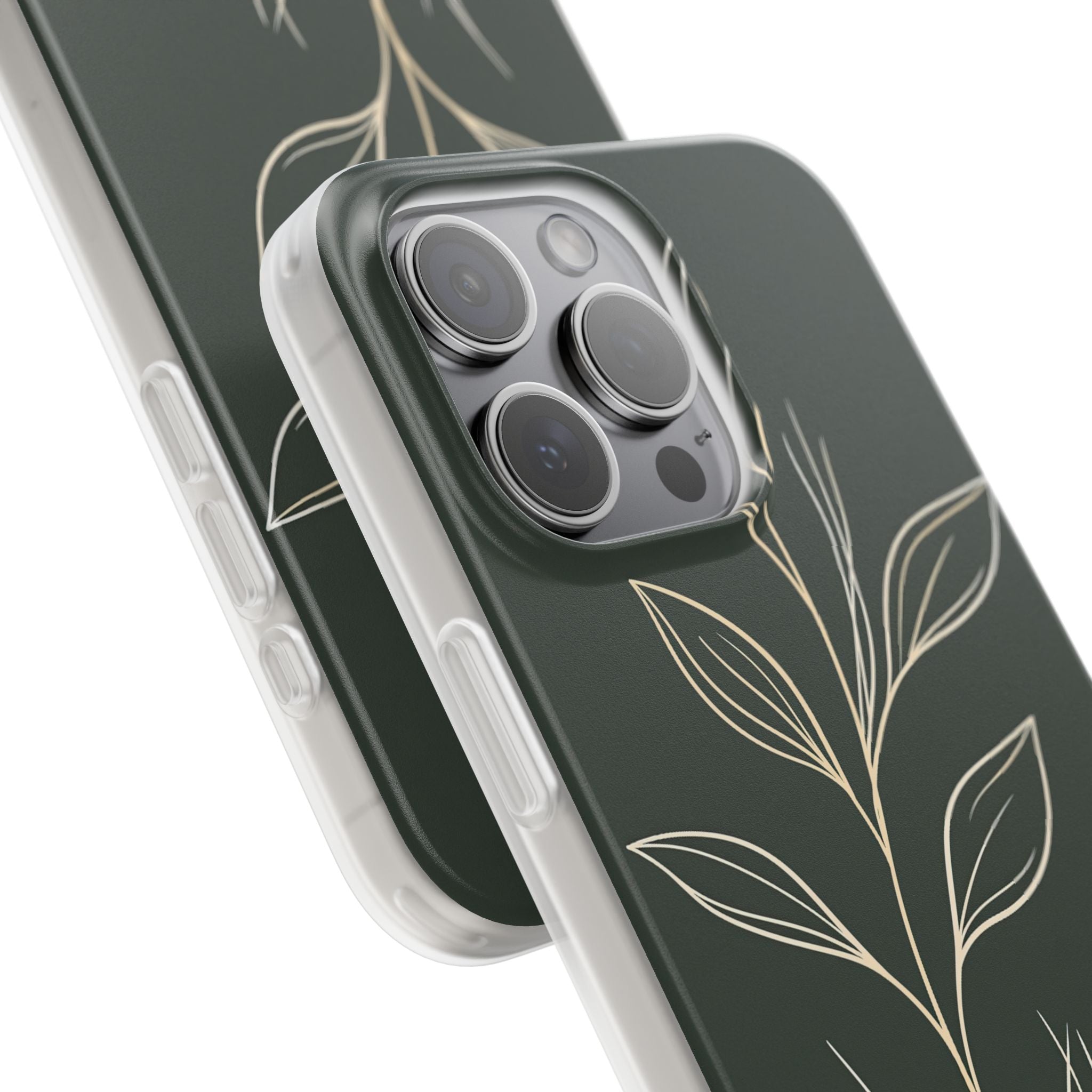 Green Lite Phone Case for iPhone - Deep Moss Willow