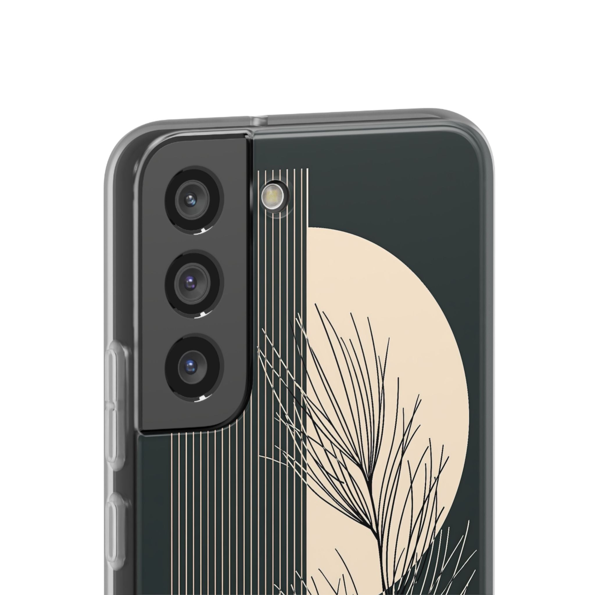 Black Lite Phone Case for Samsung - Obsidian Sand Willow