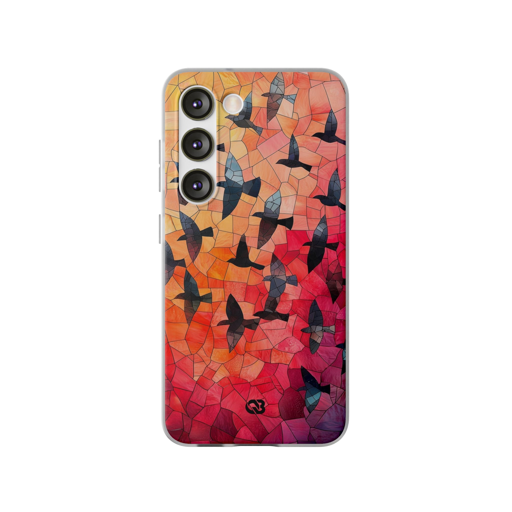 Ember Mosaic Wings · Soft Phone Case for Samsung