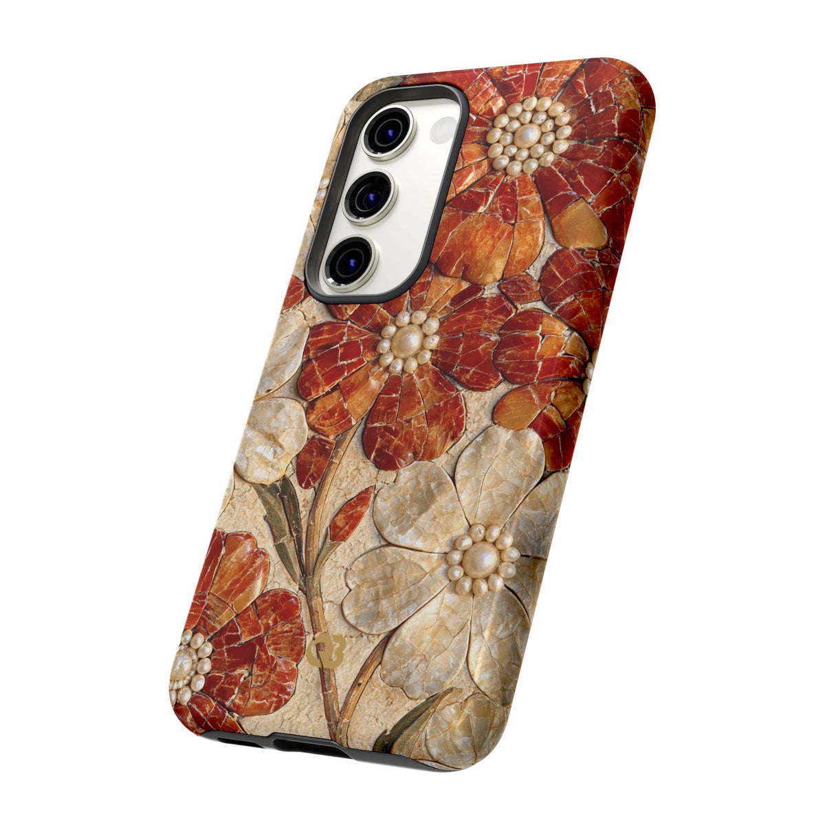 Carnelian Pearl Bloom · Tough Phone Case for Samsung · Orange