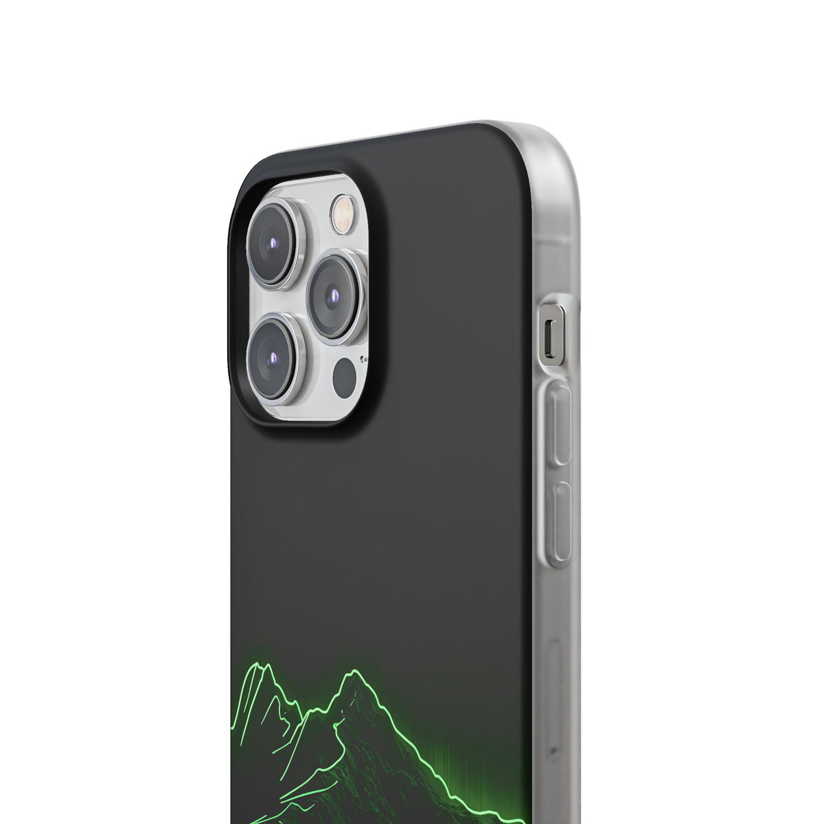 Nordic Mountain Contour · Lite Phone Case for iPhone · Black