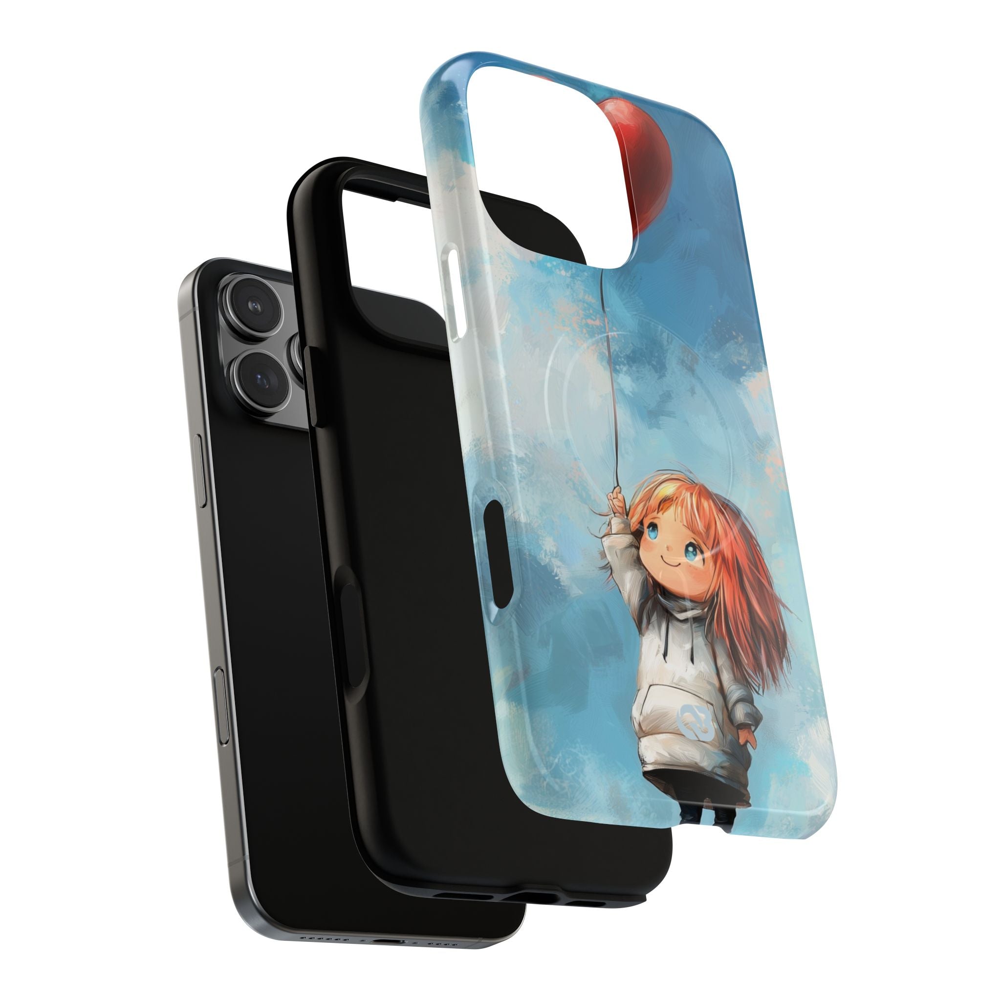 Crimson Heart Sky · Tough+ Coque de téléphone pour iPhone · Magsafe