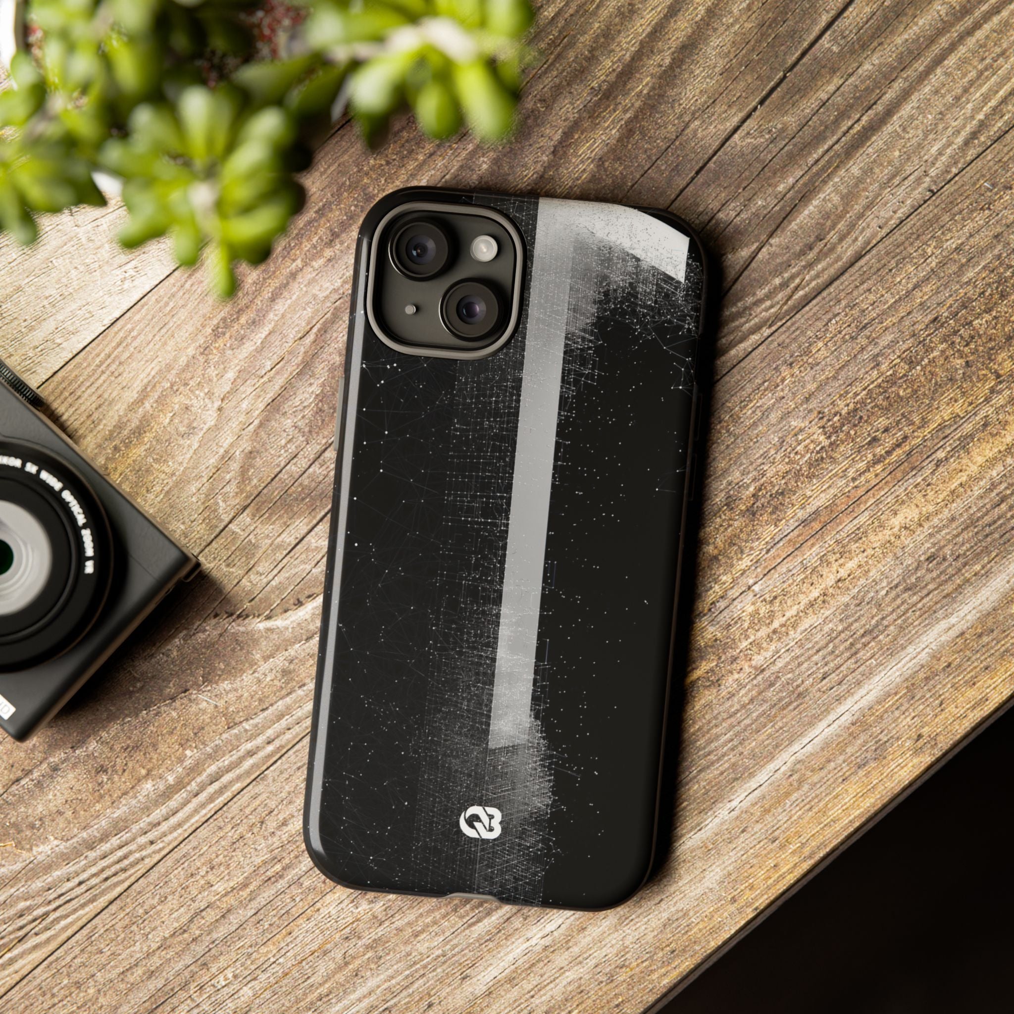 Black Tough Phone Case for iPhone - Vector Core Monolith