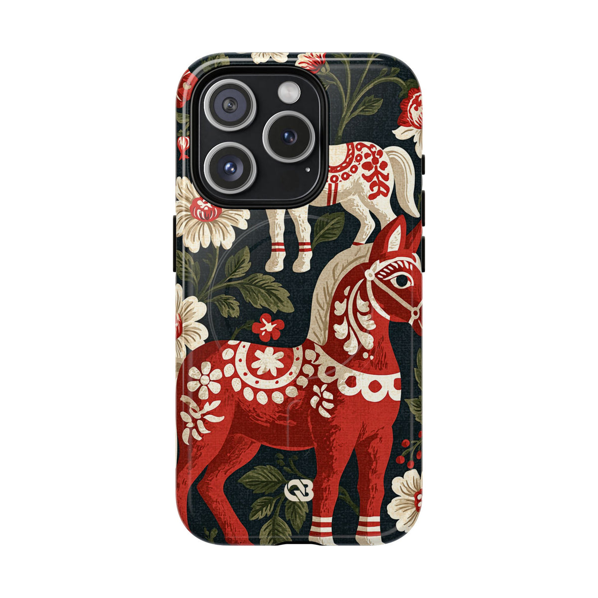 Nordic Dala Meadow · Tough 2.0 Magnetic Phone Case for iPhone · Red