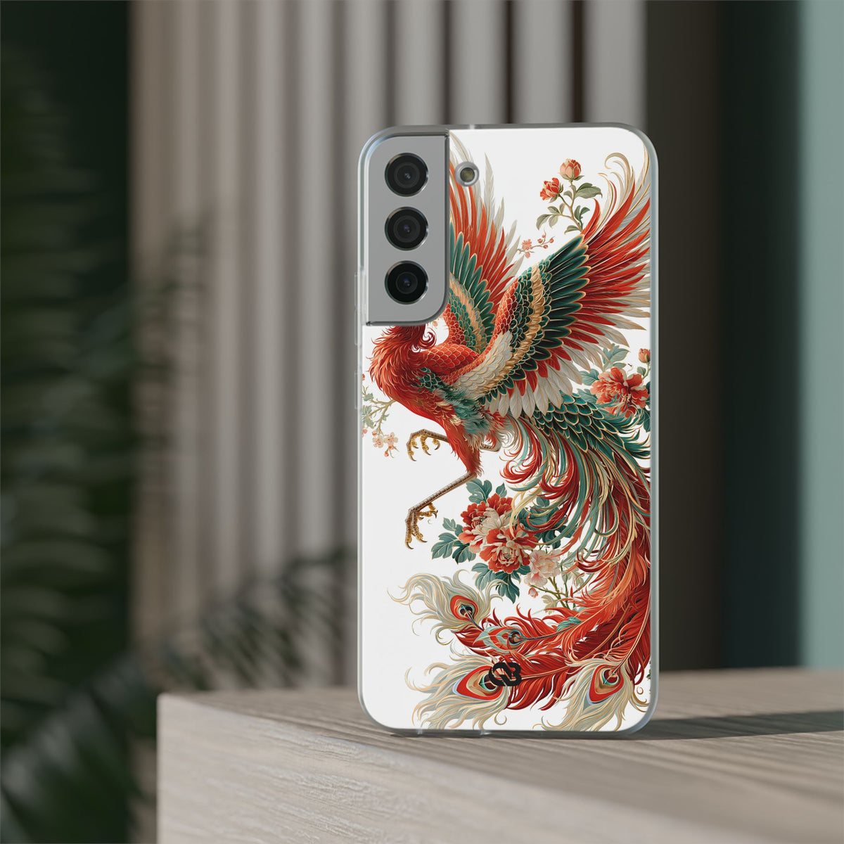 Vermilion Imperial Phoenix · Lite Phone Case for Samsung · Red